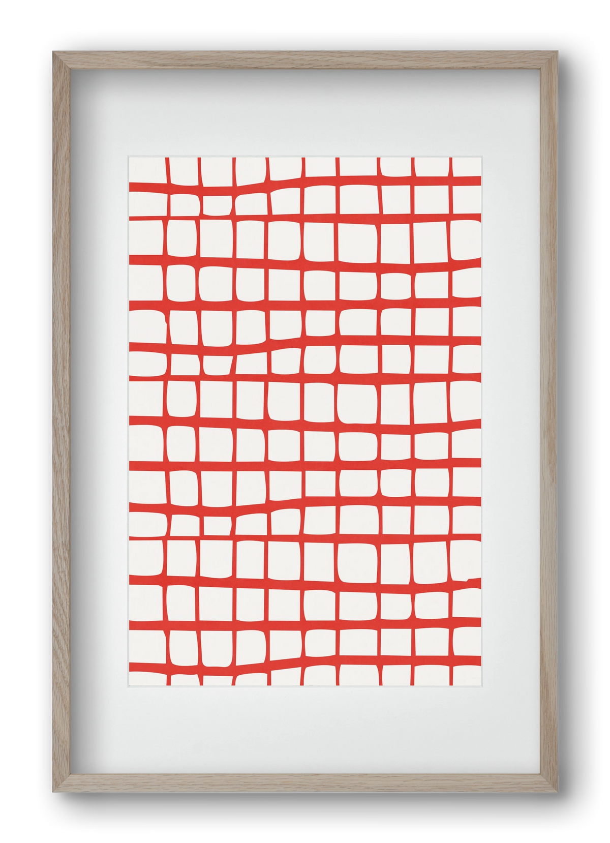 Organic Lines 05, 40x60 cm (30x45 cm), Tölgy keret, paszpartuval