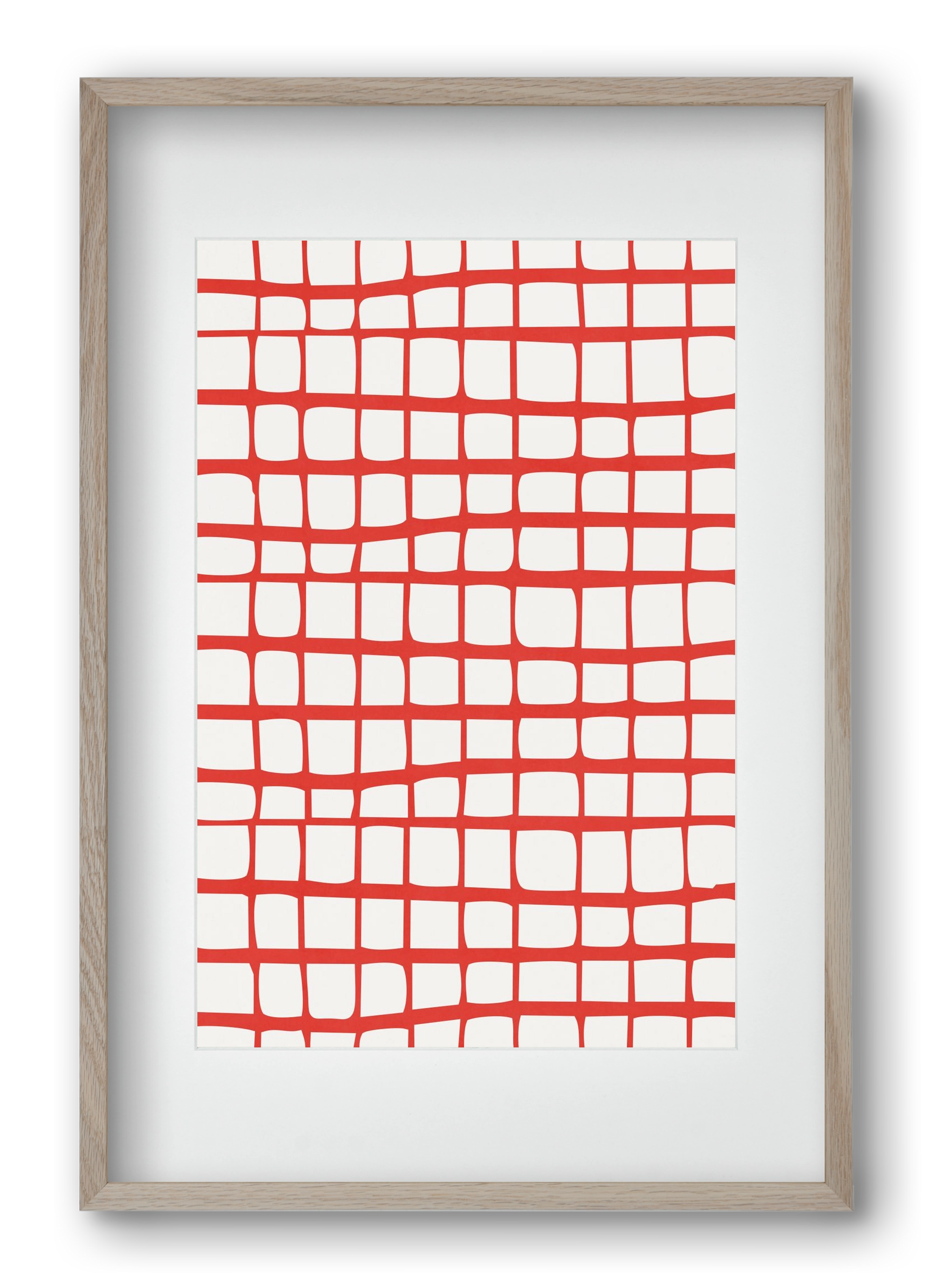 Organic Lines 05, 40x60 cm (30x45 cm), Tölgy keret, paszpartuval