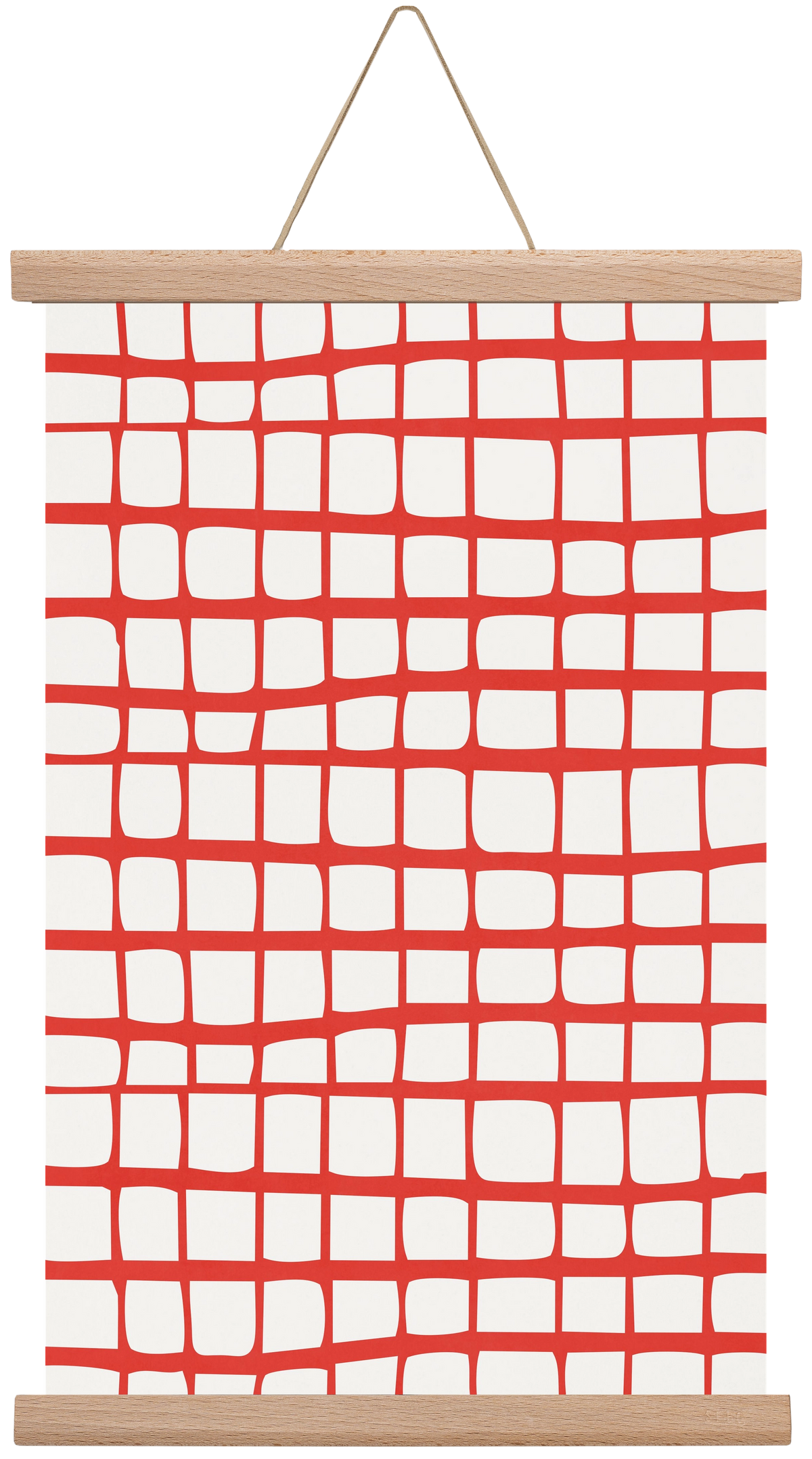 Organic Lines 05, 30x45 cm (30x45 cm), Tölgy akasztó