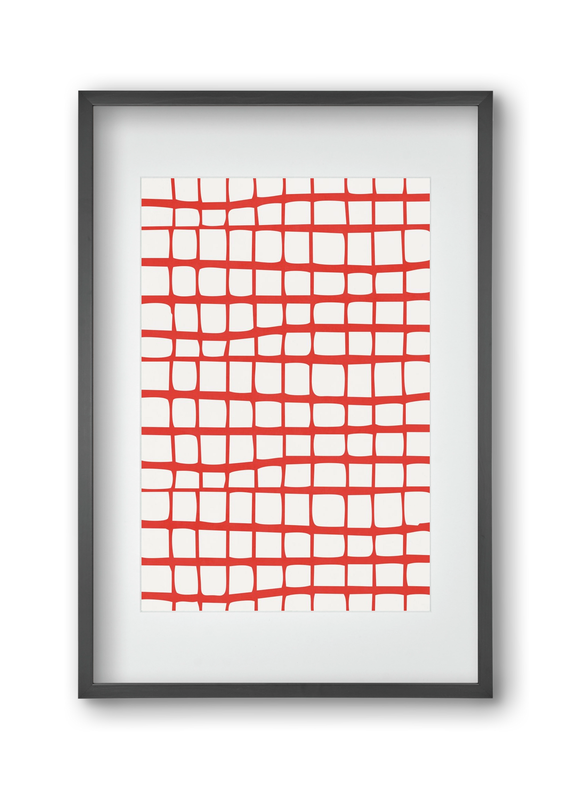 Organic Lines 05, 30x45 cm (20x30 cm), Fekete keret, paszpartuval