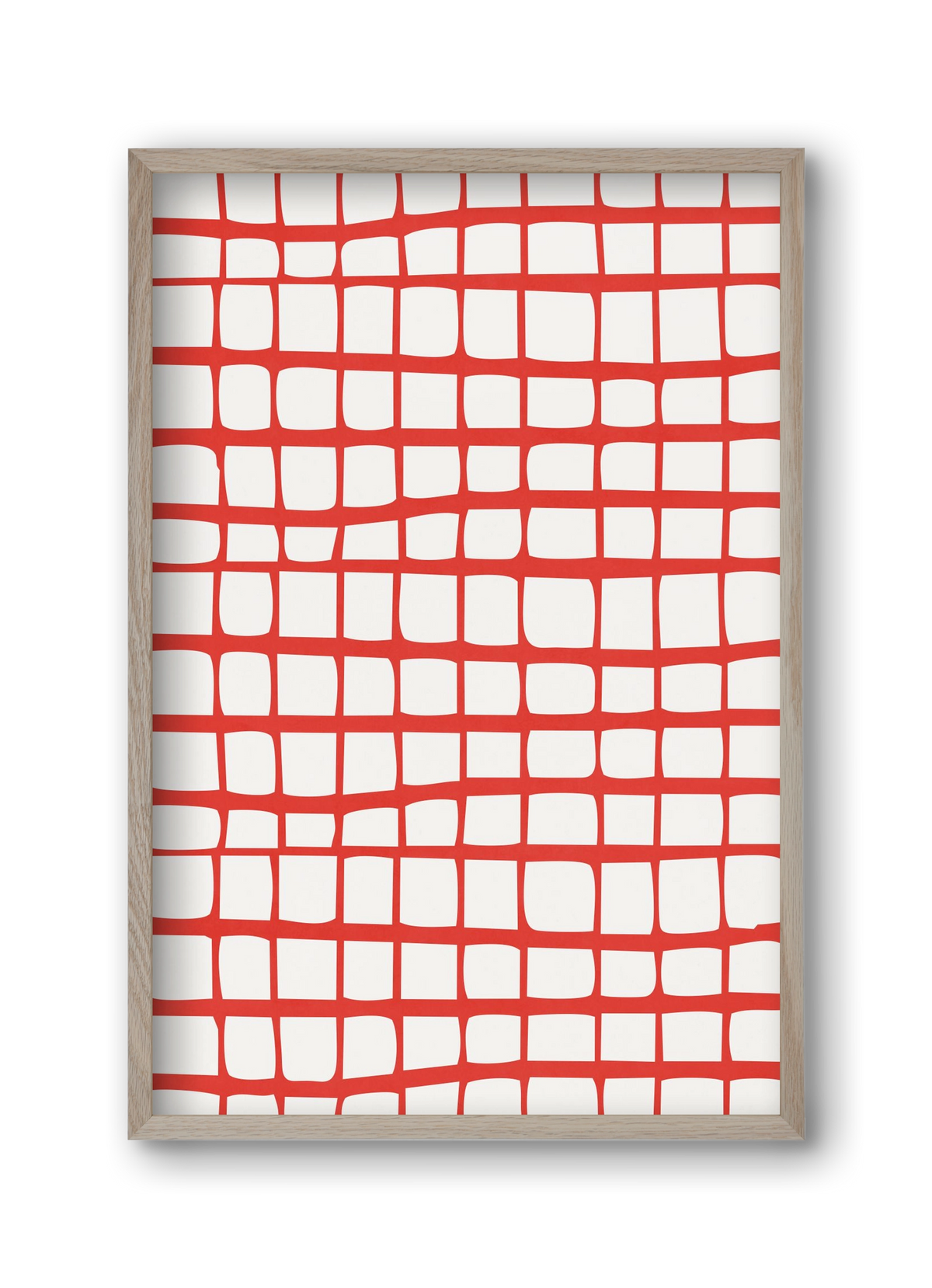 Organic Lines 05, 30x45 cm (30x45 cm), Tölgy keret