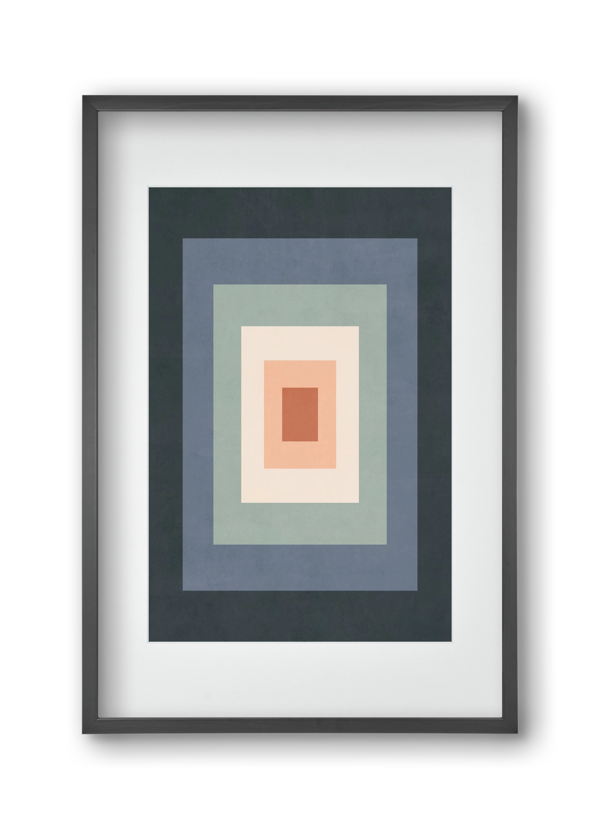 Rectangular Composition 01, 30x45 cm (20x30 cm), Fekete keret, paszpartuval