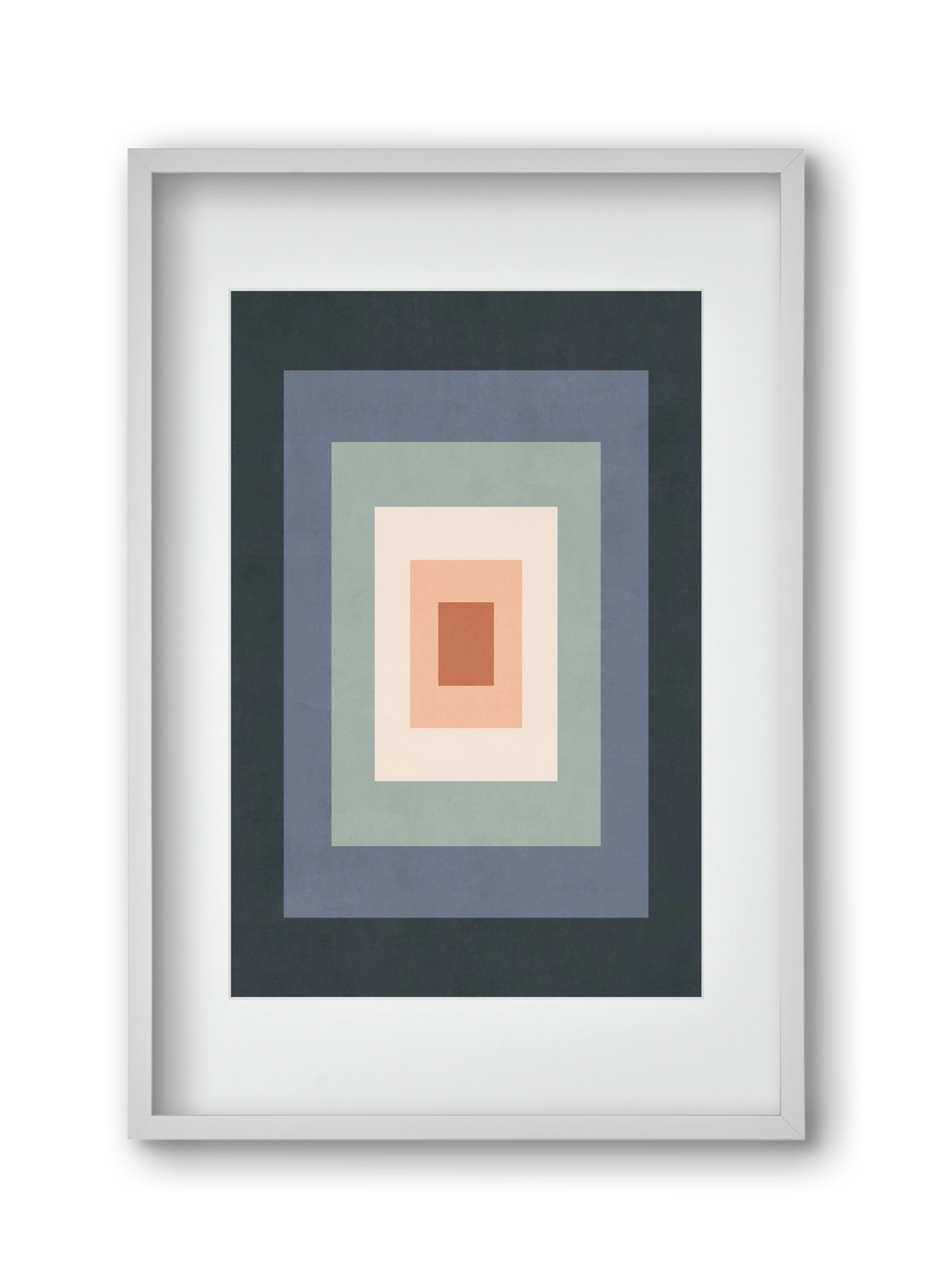Rectangular Composition 01, 30x45 cm (20x30 cm), Fehér keret, paszpartuval