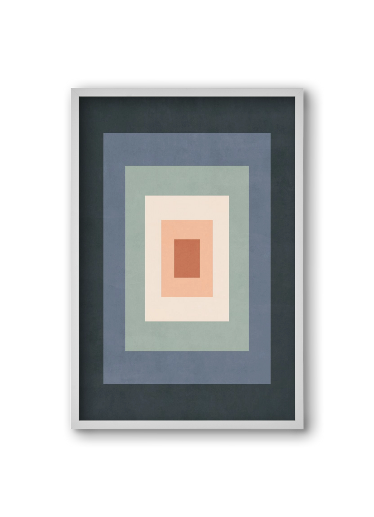 Rectangular Composition 01, 20x30 cm (20x30 cm), Fehér keret