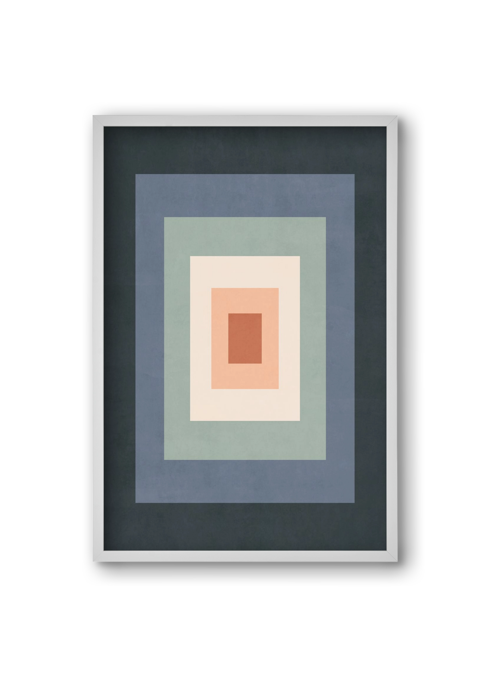 Rectangular Composition 01, 20x30 cm (20x30 cm), Fehér keret