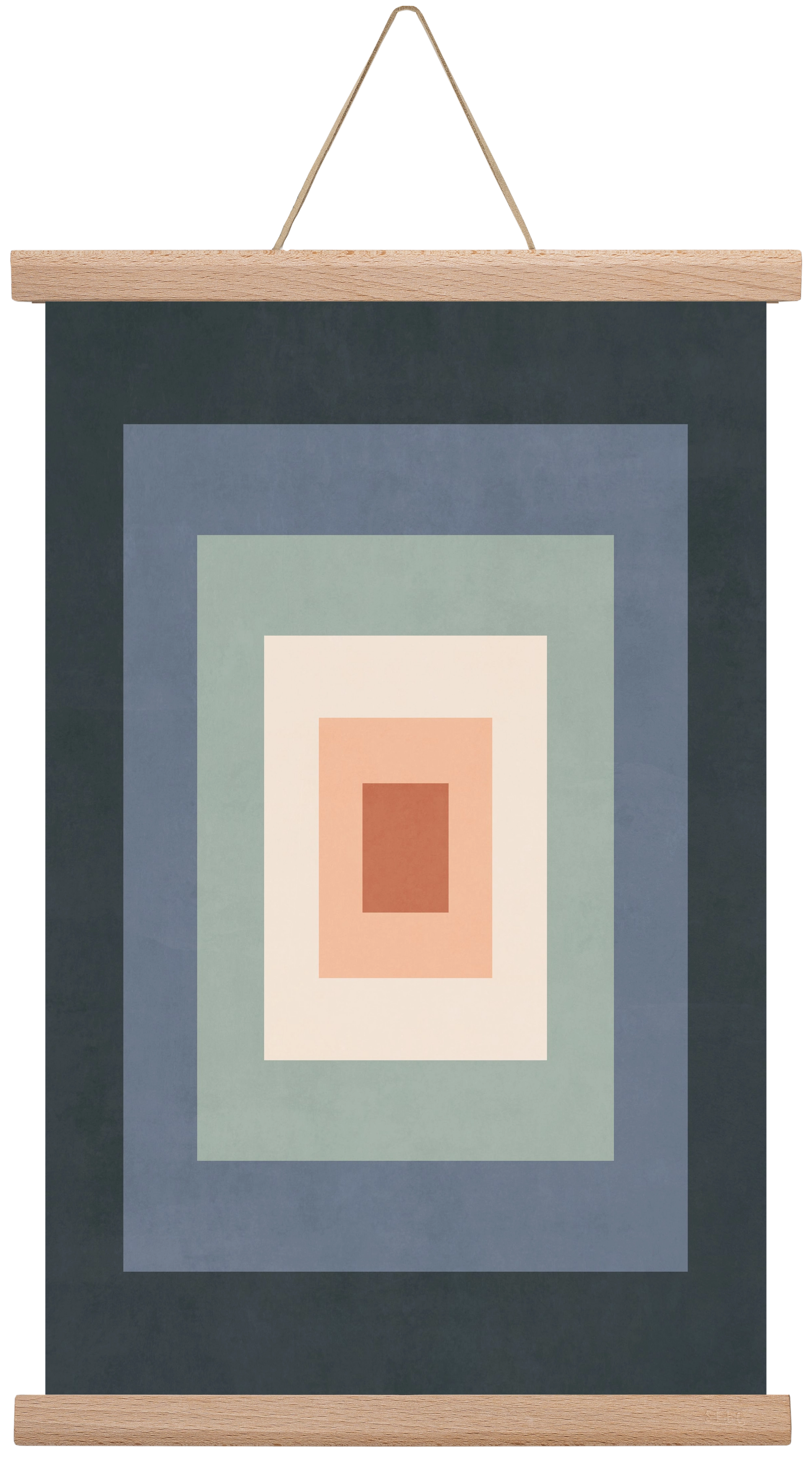 Rectangular Composition 01, 30x45 cm (30x45 cm), Tölgy akasztó