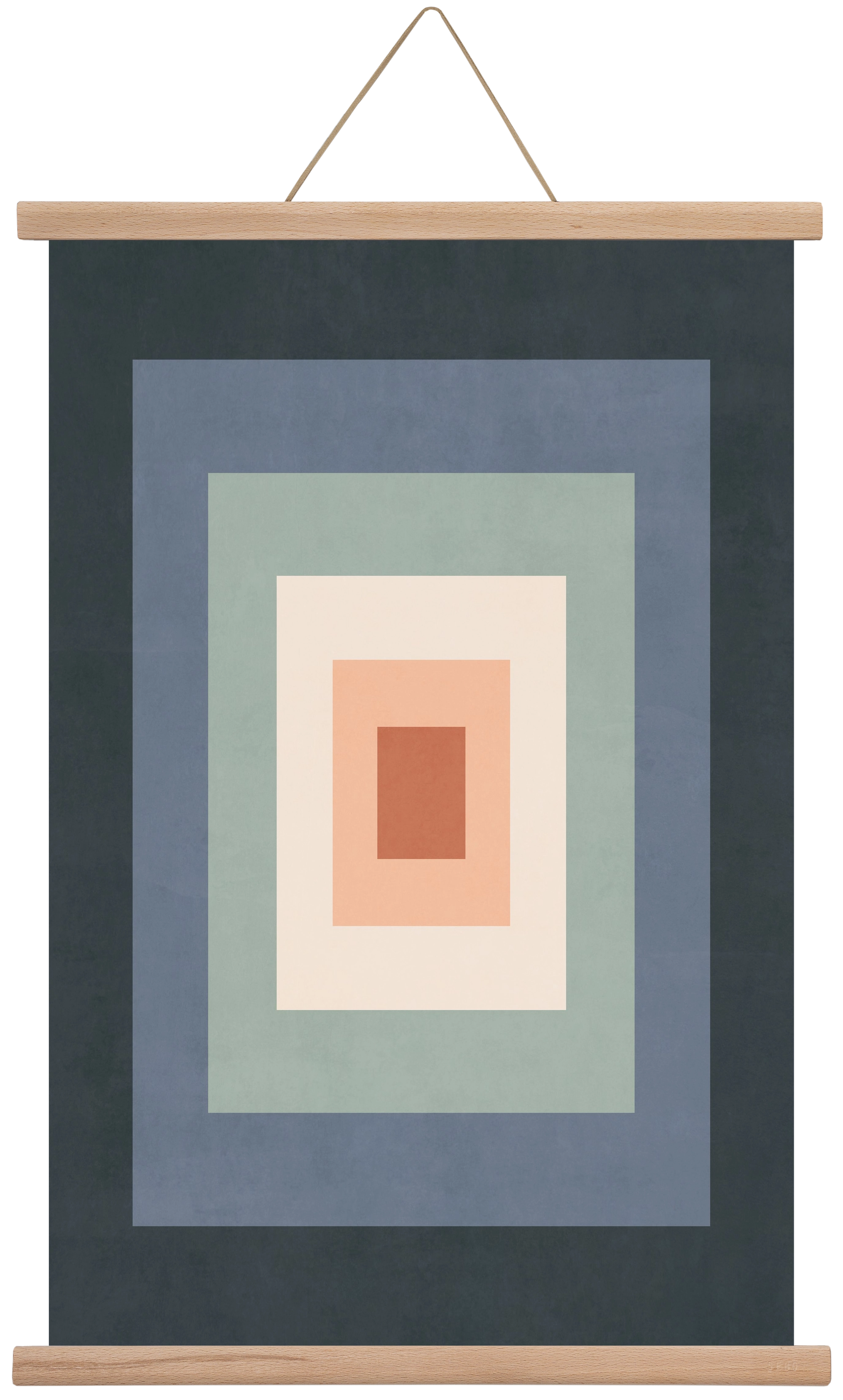 Rectangular Composition 01, 40x60 cm (40x60 cm), Tölgy akasztó