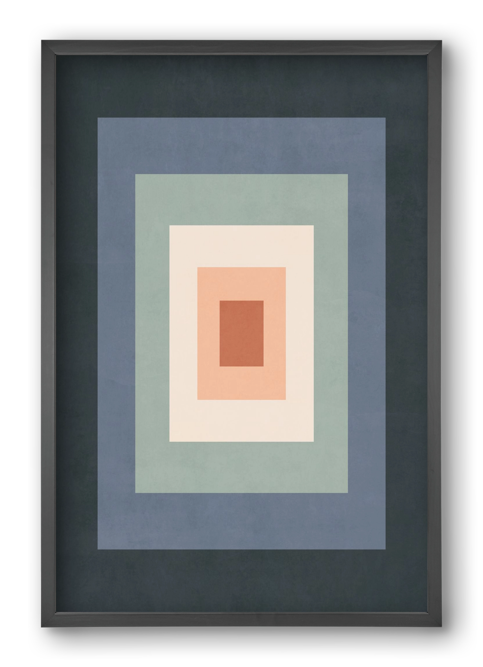 Rectangular Composition 01, 40x60 cm (40x60 cm), Fekete keret