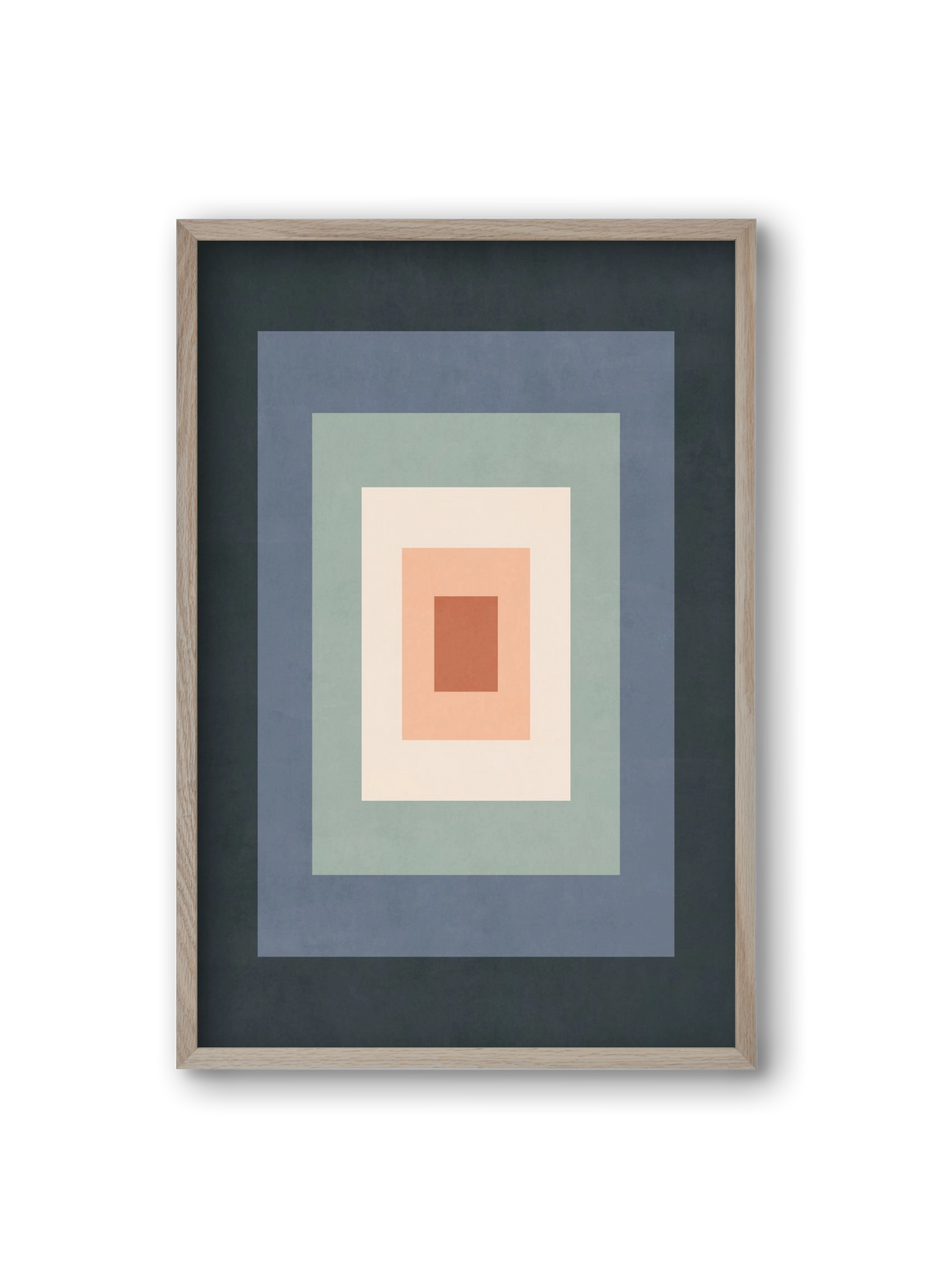 Rectangular Composition 01, 20x30 cm (20x30 cm), Tölgy keret