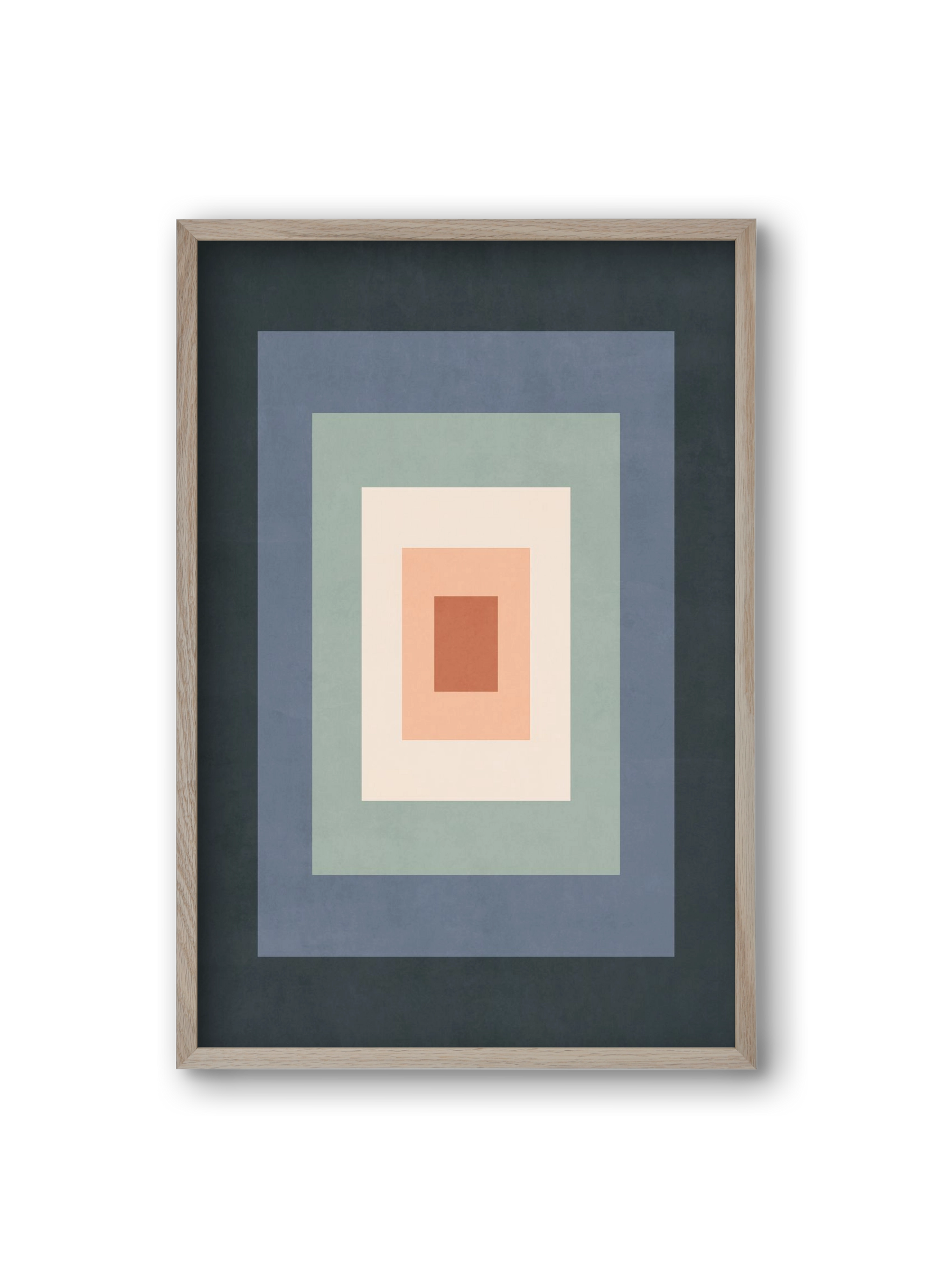 Rectangular Composition 01, 20x30 cm (20x30 cm), Tölgy keret