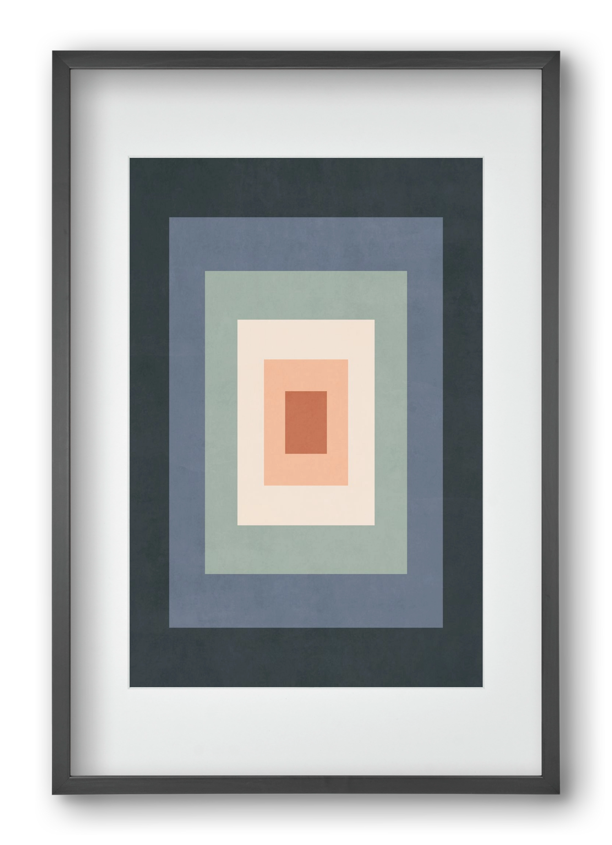 Rectangular Composition 01, 40x60 cm (30x45 cm), Fekete keret, paszpartuval