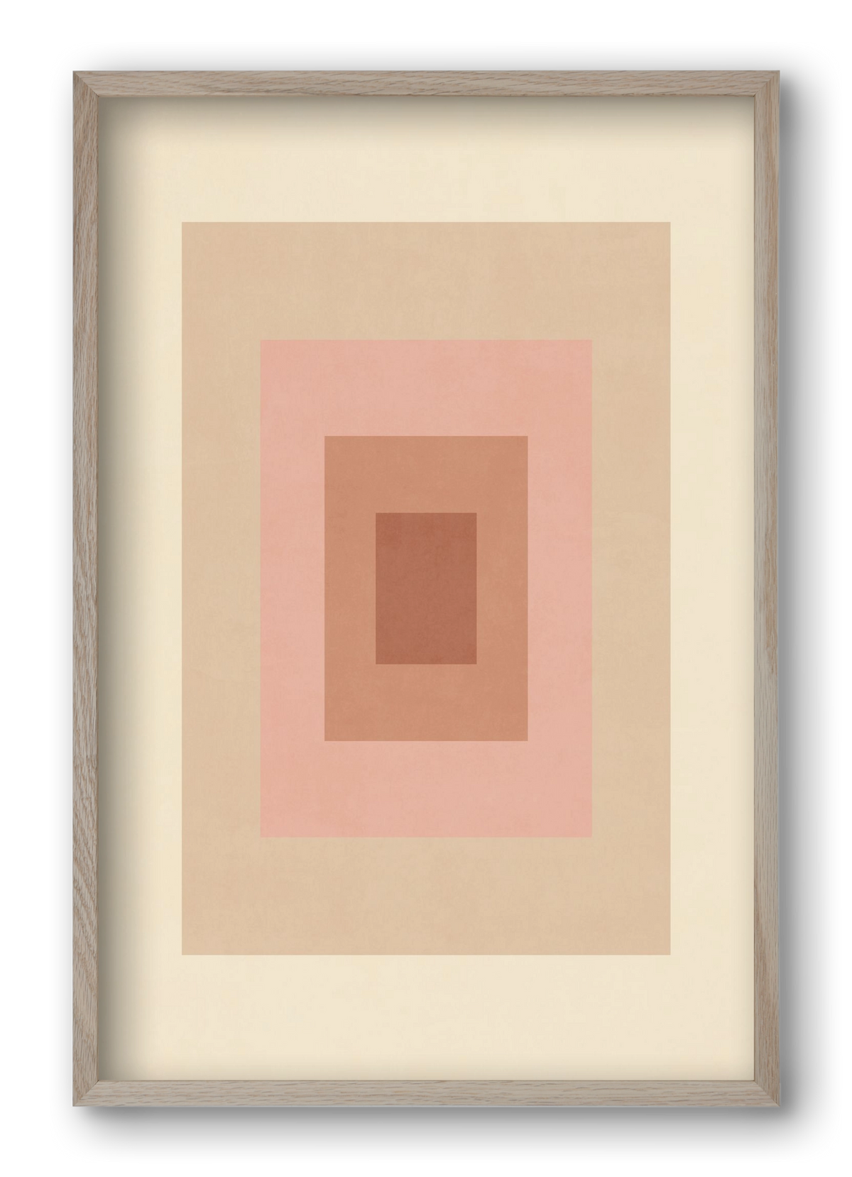 Rectangular Composition 05, 40x60 cm (40x60 cm), Tölgy keret
