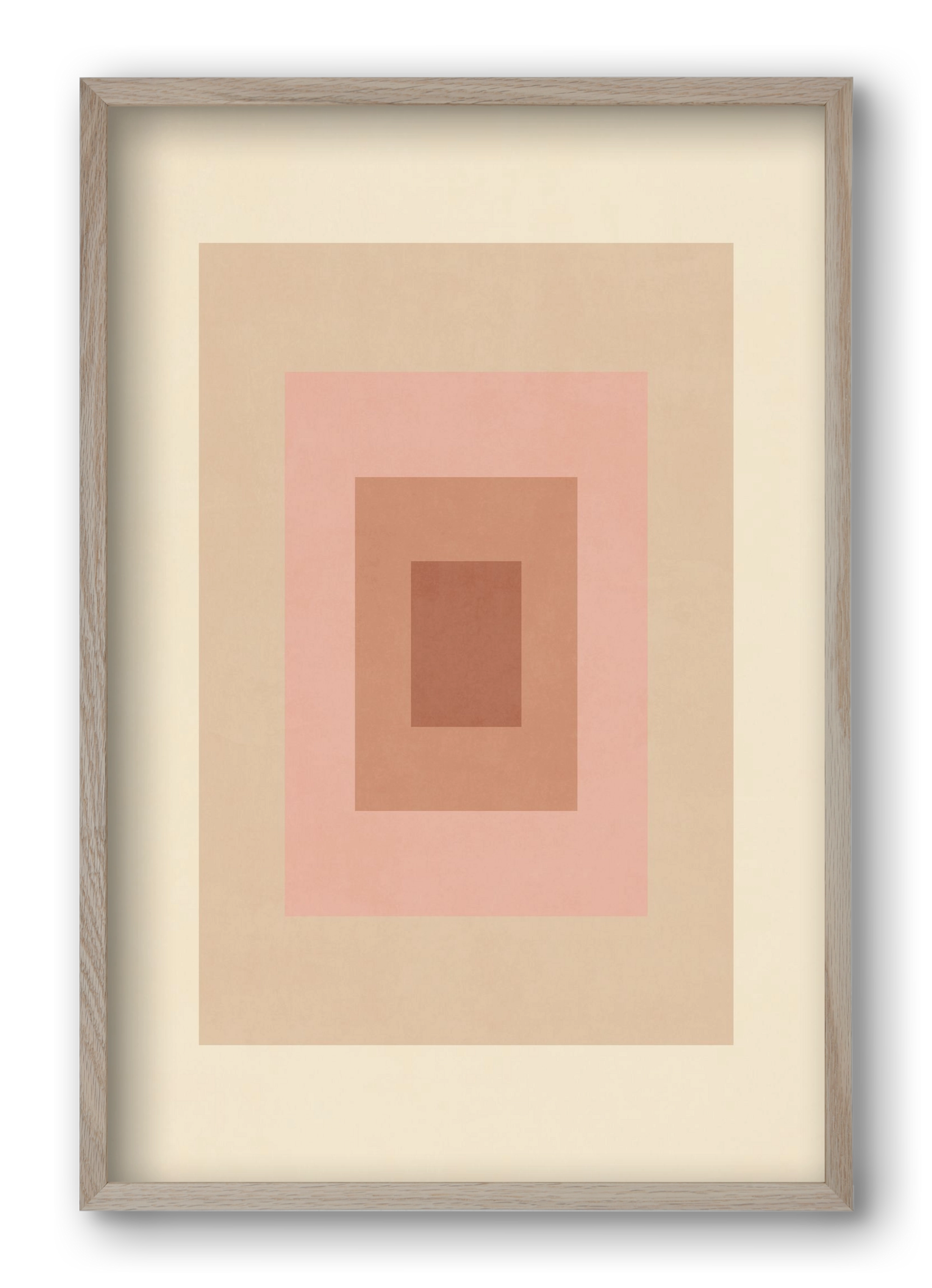 Rectangular Composition 05, 40x60 cm (40x60 cm), Tölgy keret