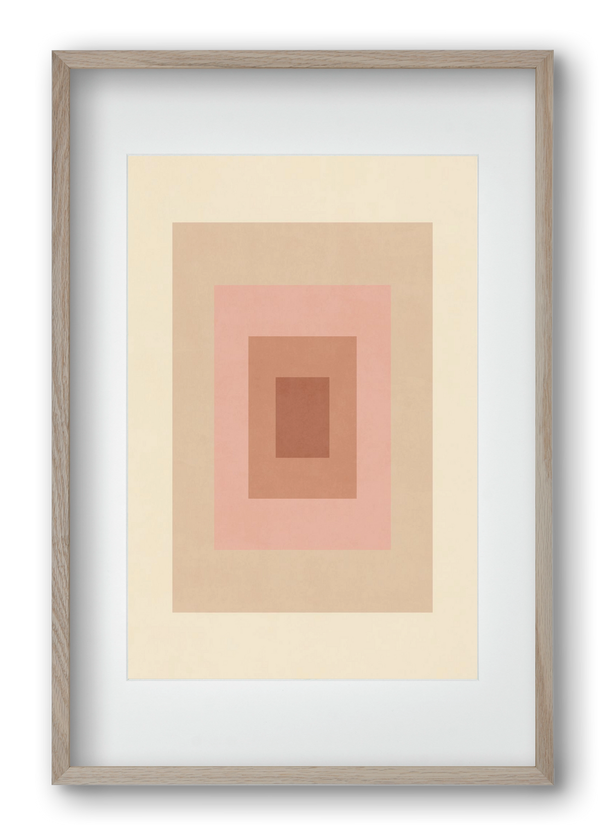 Rectangular Composition 05, 40x60 cm (30x45 cm), Tölgy keret, paszpartuval