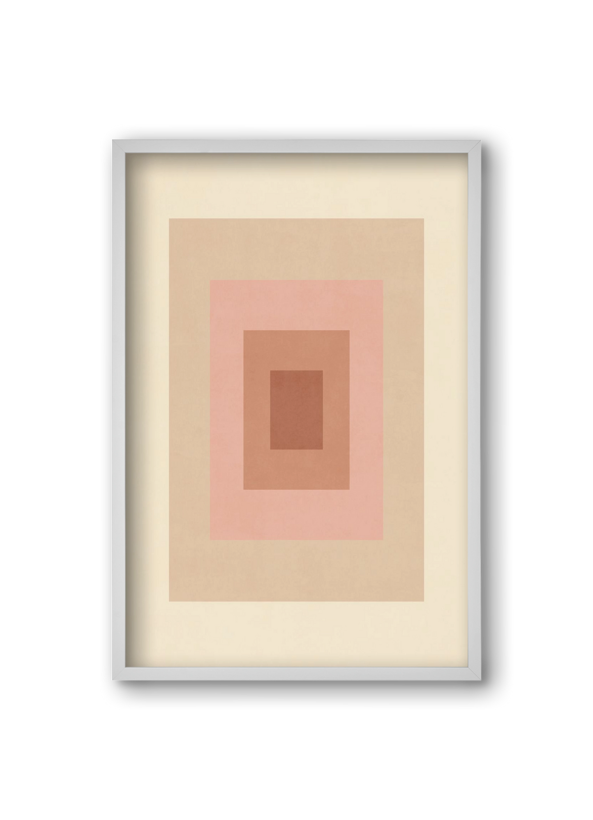 Rectangular Composition 05, 20x30 cm (20x30 cm), Fehér keret