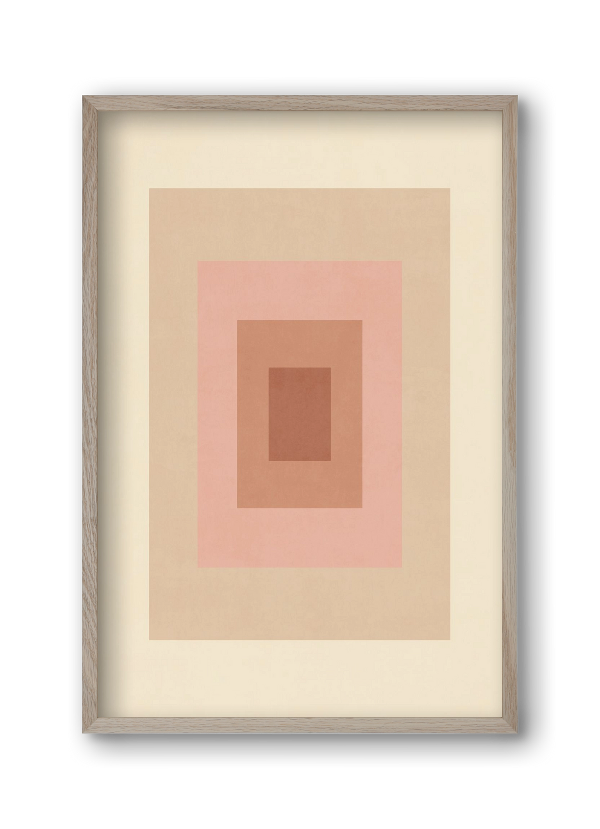 Rectangular Composition 05, 30x45 cm (30x45 cm), Tölgy keret