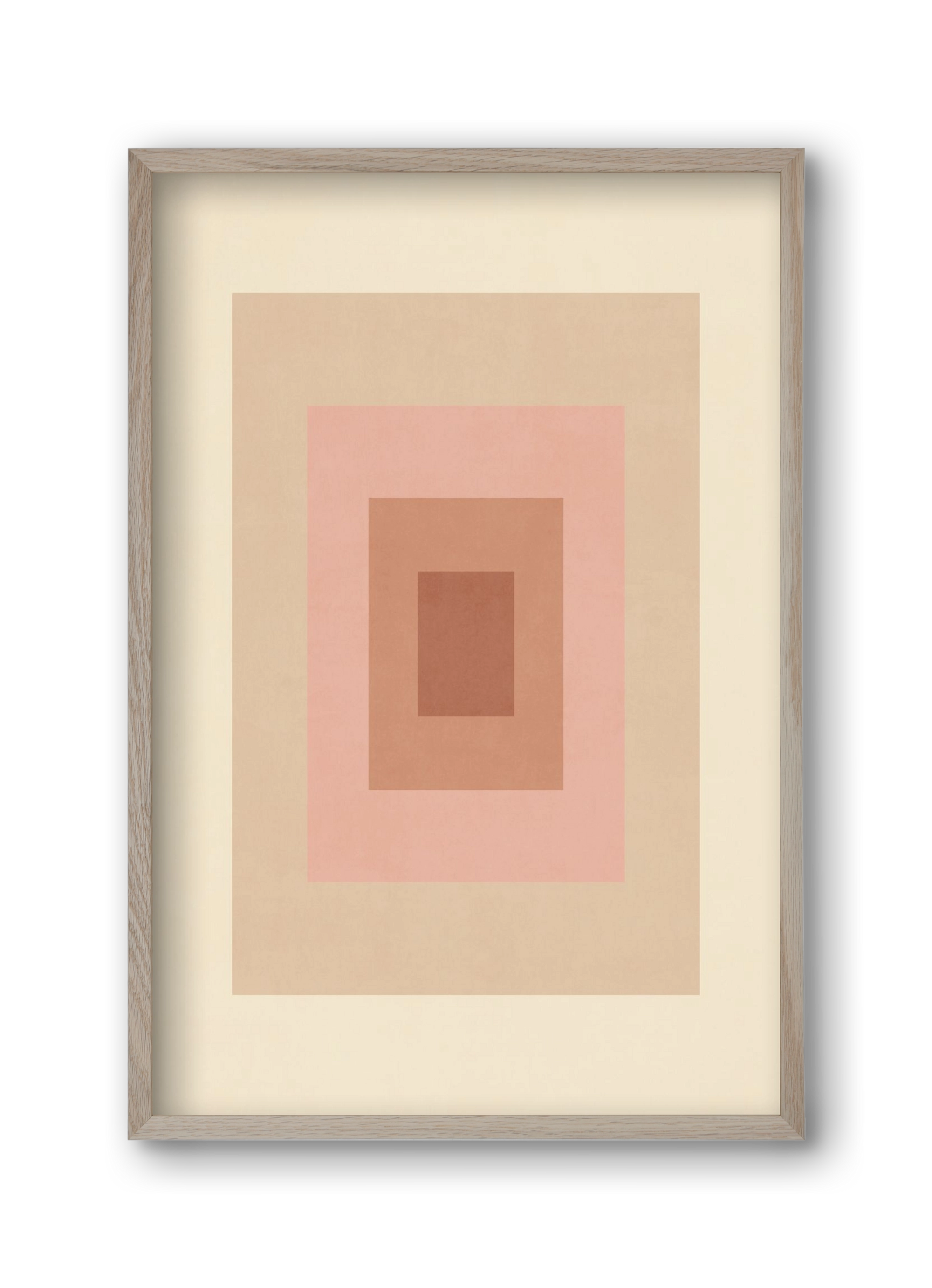 Rectangular Composition 05, 30x45 cm (30x45 cm), Tölgy keret