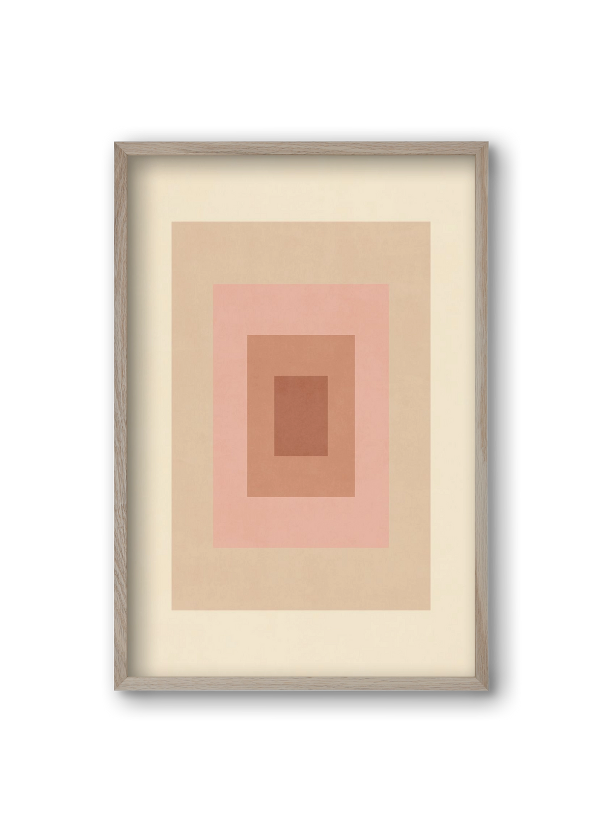 Rectangular Composition 05, 20x30 cm (20x30 cm), Tölgy keret