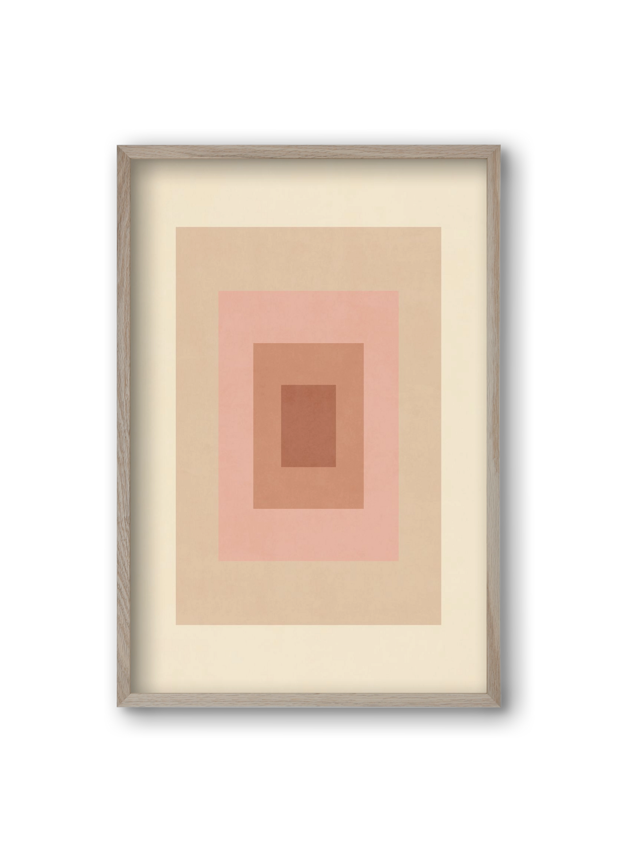 Rectangular Composition 05, 20x30 cm (20x30 cm), Tölgy keret