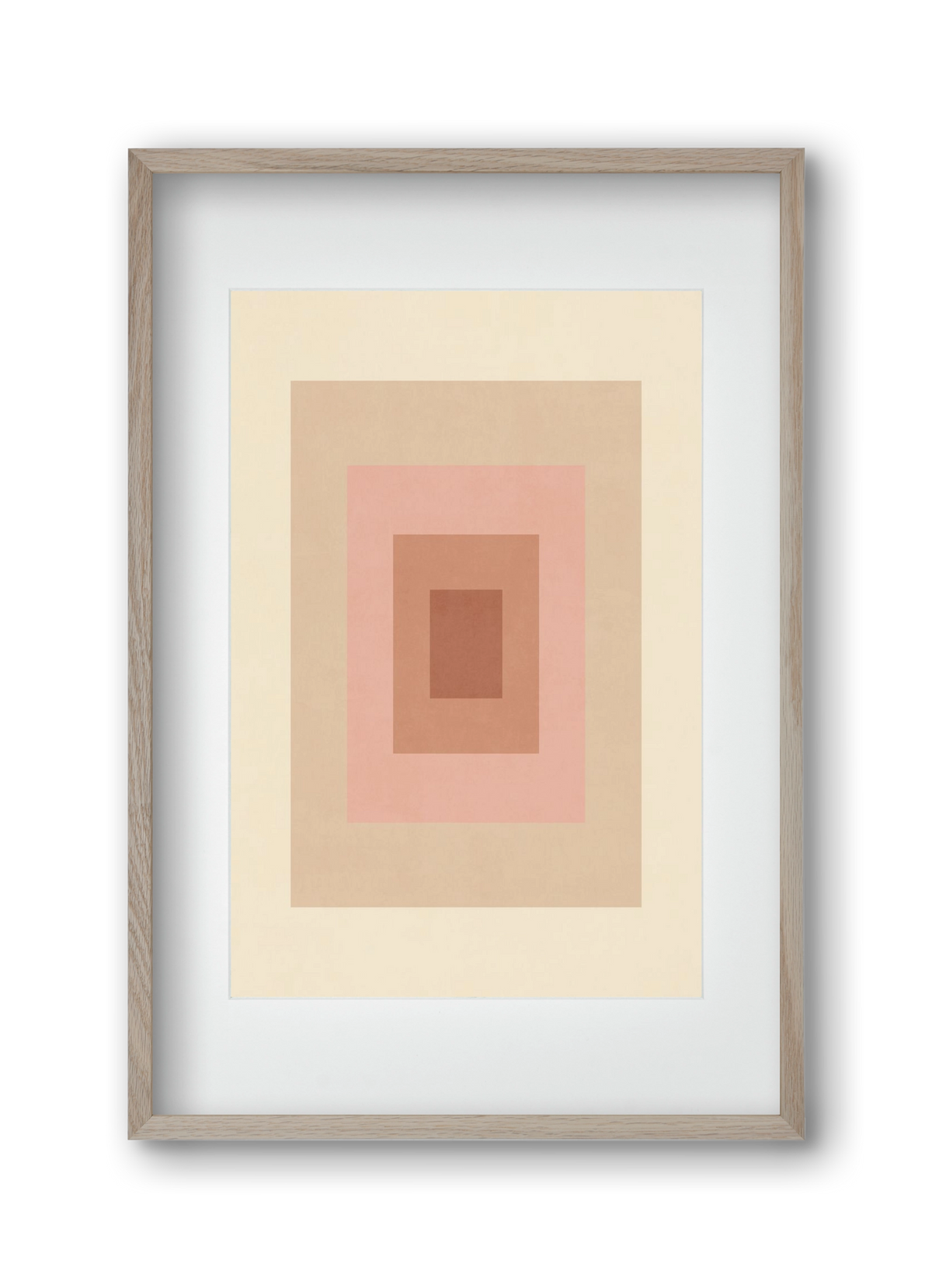 Rectangular Composition 05, 30x45 cm (20x30 cm), Tölgy keret, paszpartuval