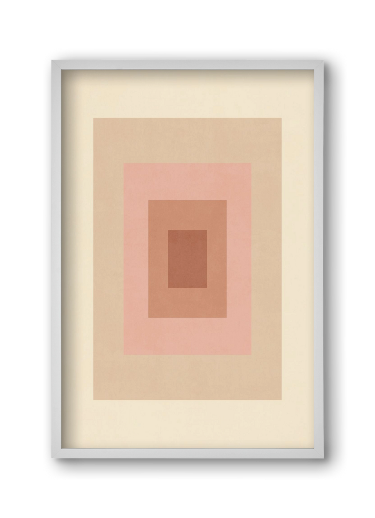 Rectangular Composition 05, 30x45 cm (30x45 cm), Fehér keret
