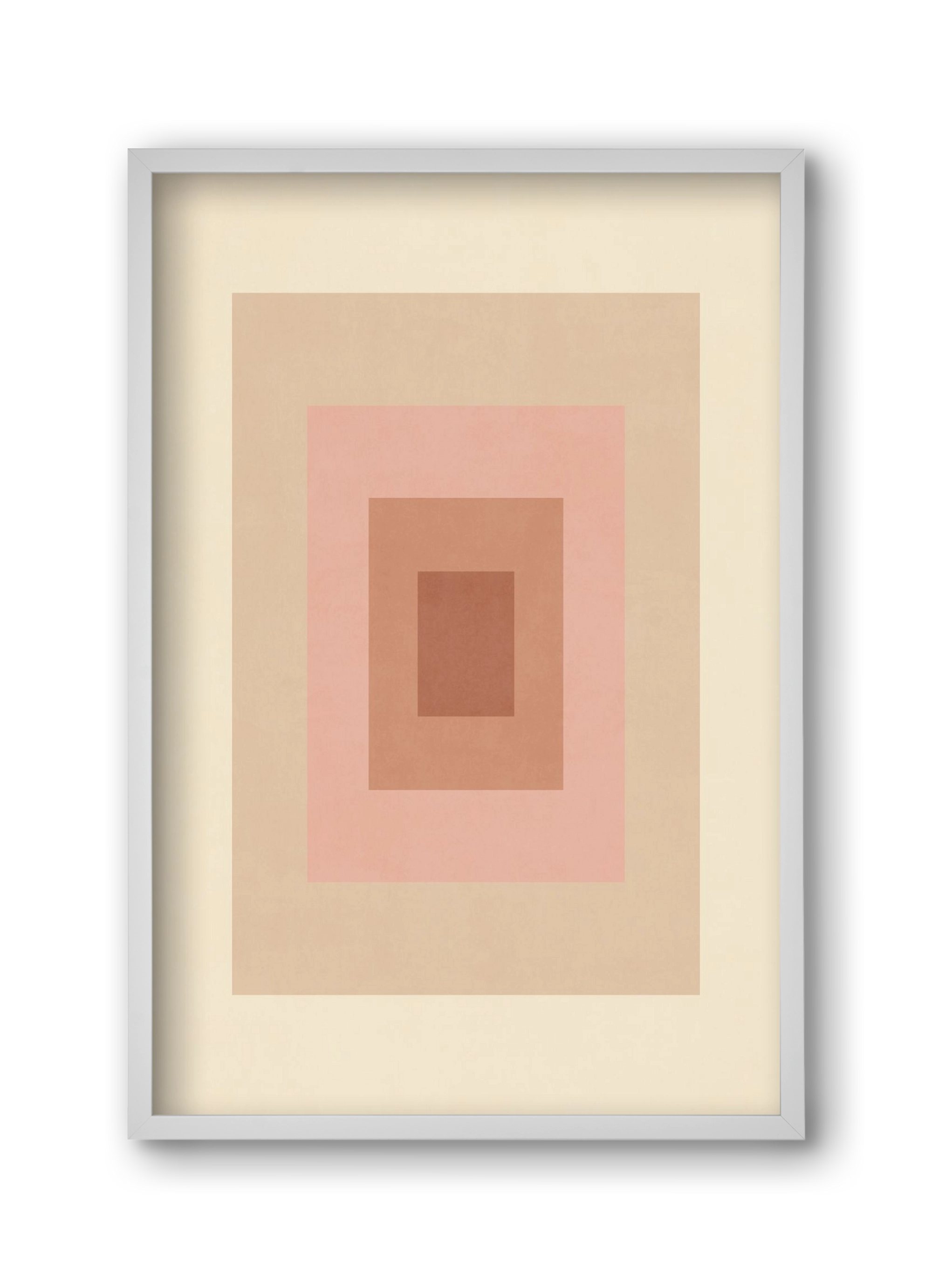 Rectangular Composition 05, 30x45 cm (30x45 cm), Fehér keret