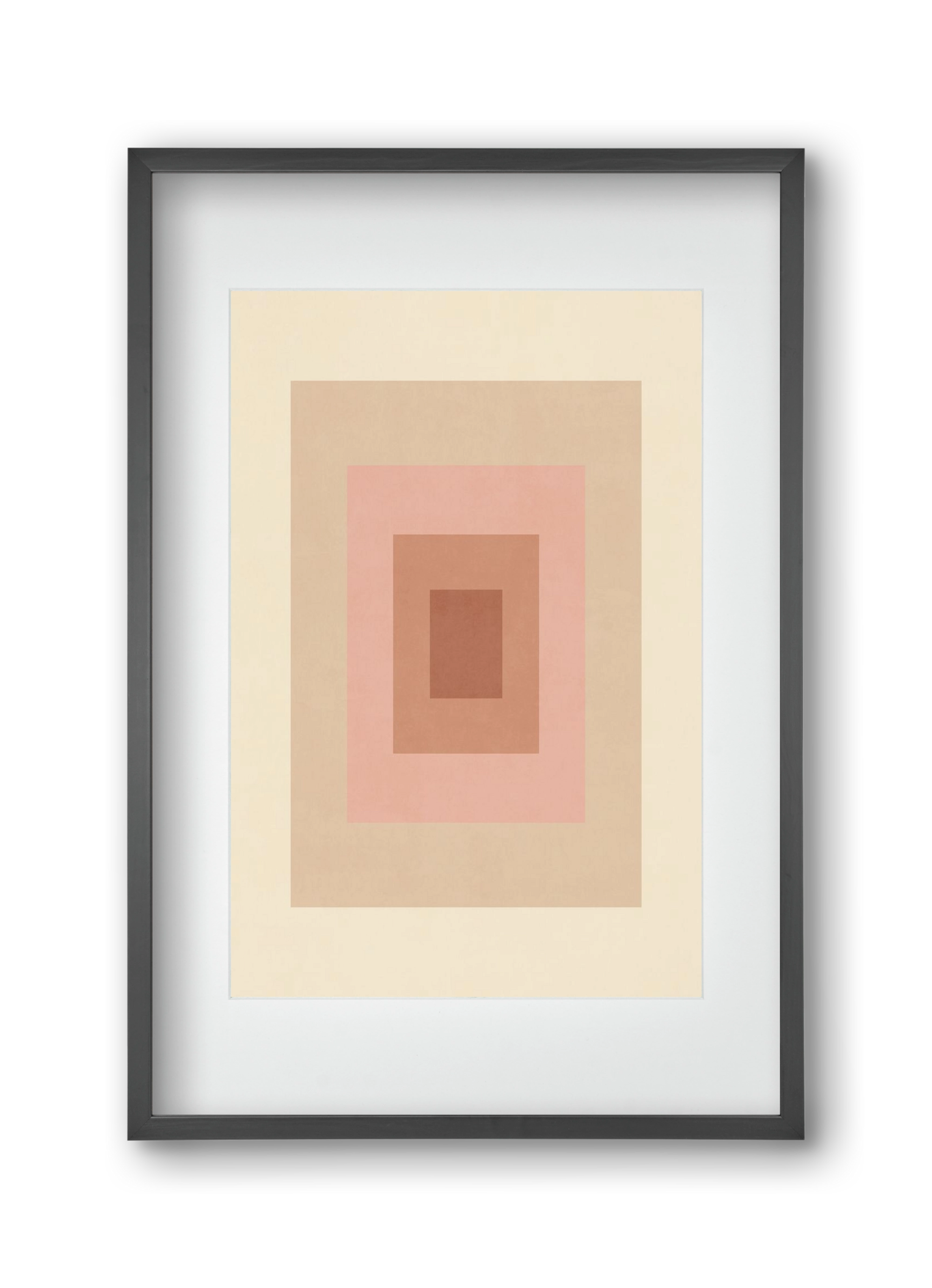 Rectangular Composition 05, 30x45 cm (20x30 cm), Fekete keret, paszpartuval