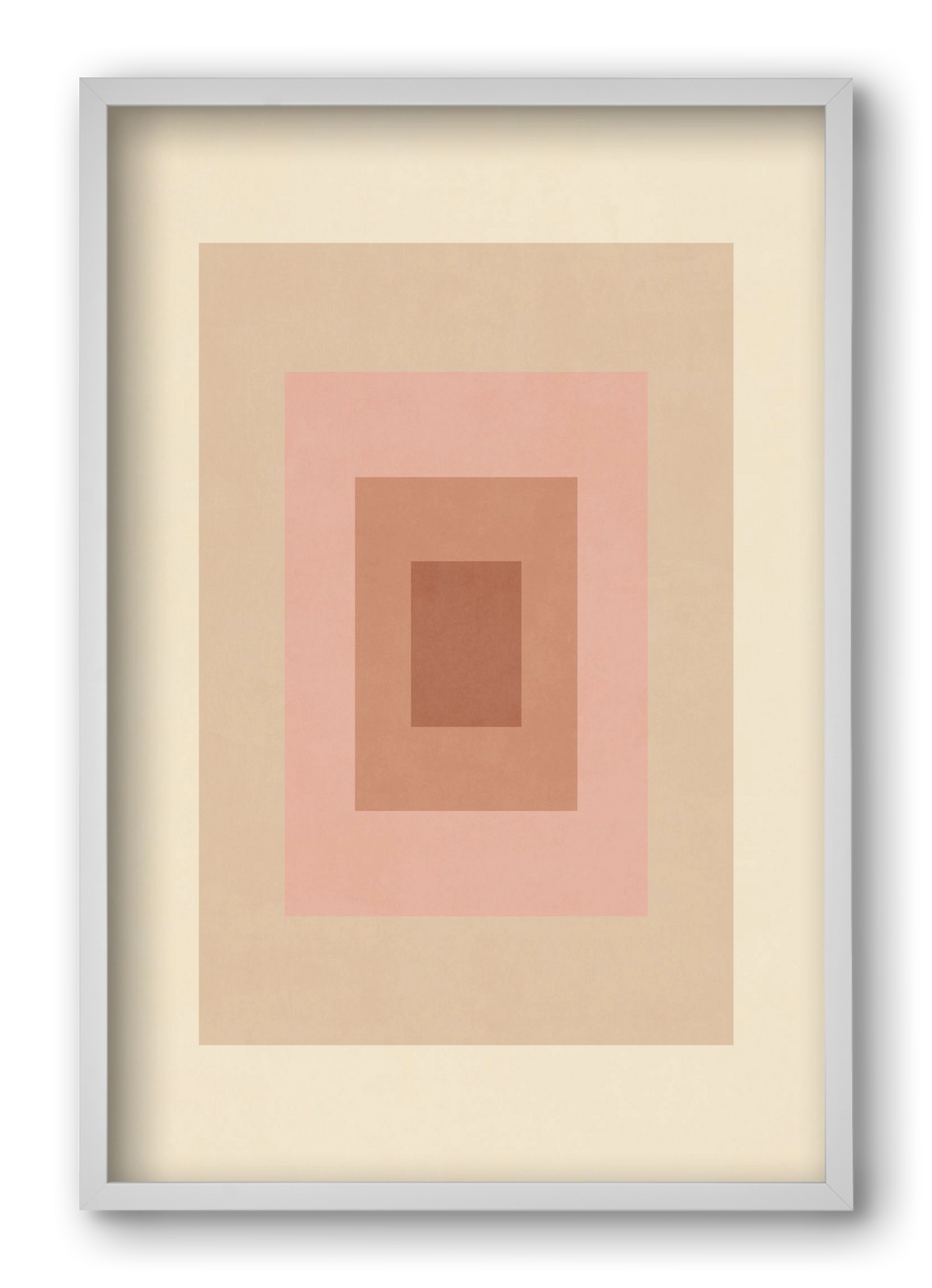 Rectangular Composition 05, 40x60 cm (40x60 cm), Fehér keret