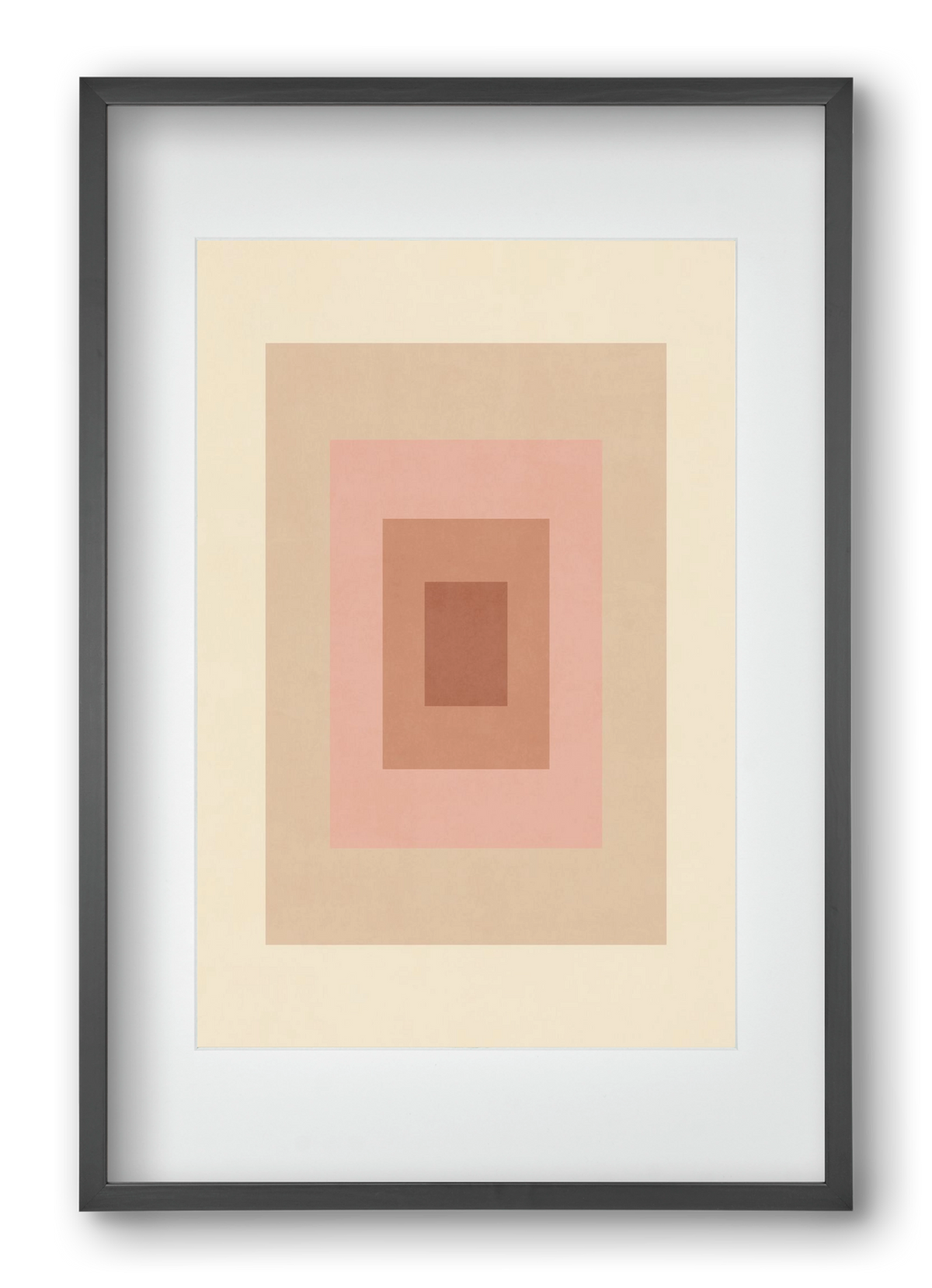 Rectangular Composition 05, 40x60 cm (30x45 cm), Fekete keret, paszpartuval