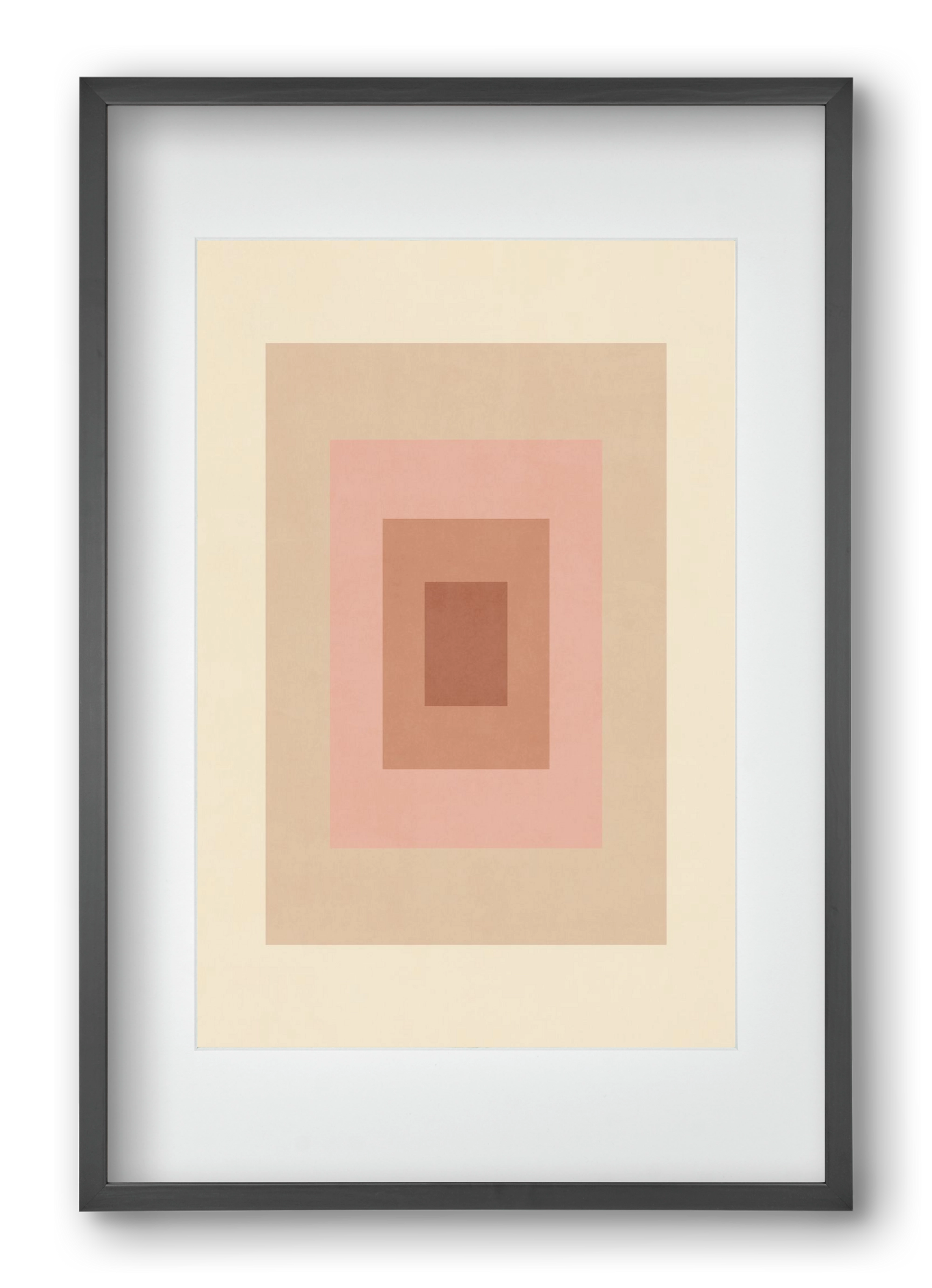 Rectangular Composition 05, 40x60 cm (30x45 cm), Fekete keret, paszpartuval