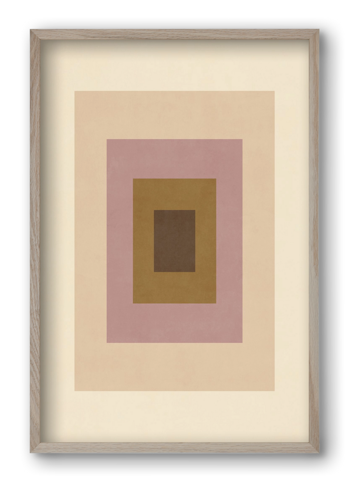 Rectangular Composition 06, 40x60 cm (40x60 cm), Tölgy keret