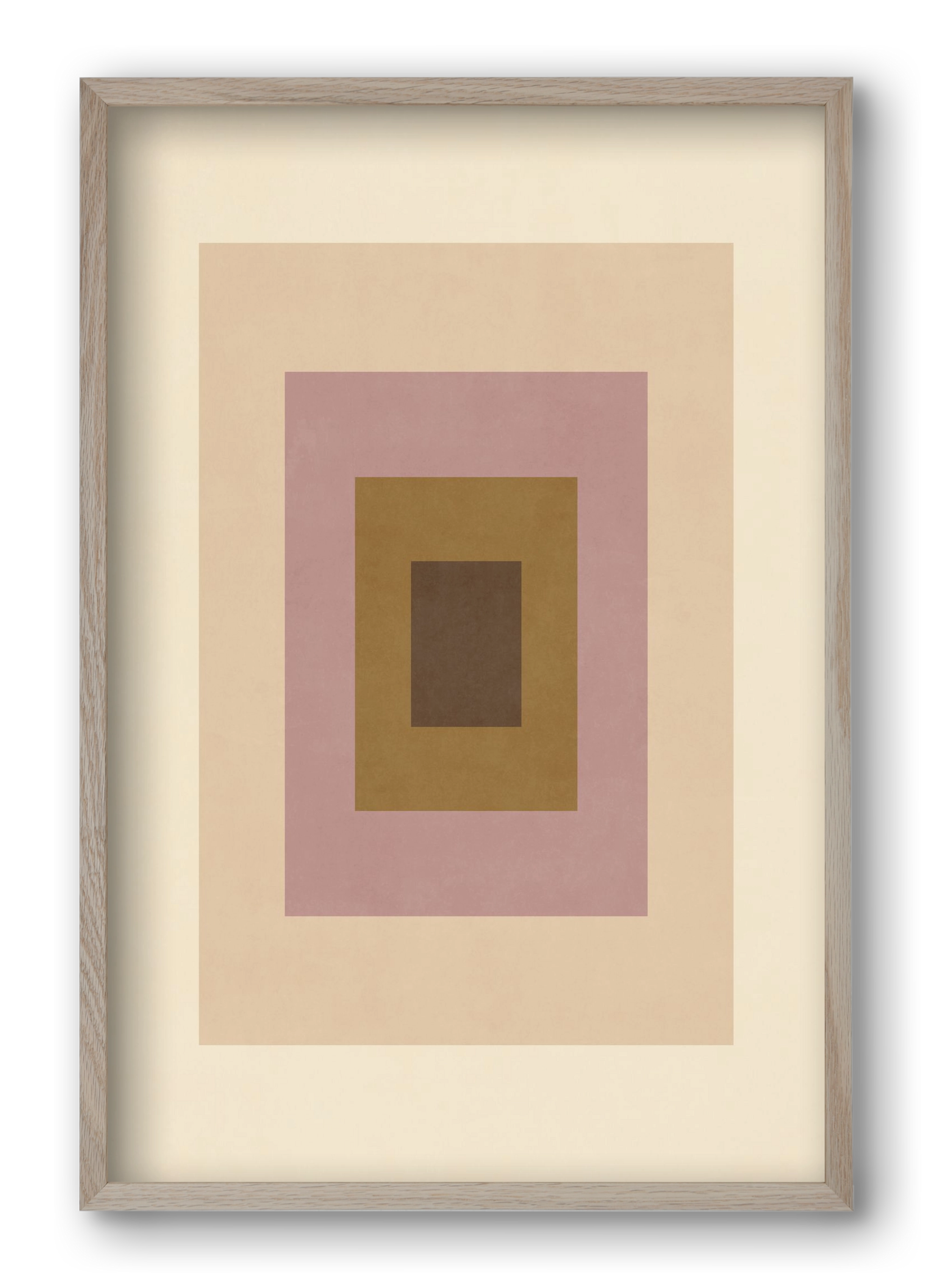 Rectangular Composition 06, 40x60 cm (40x60 cm), Tölgy keret