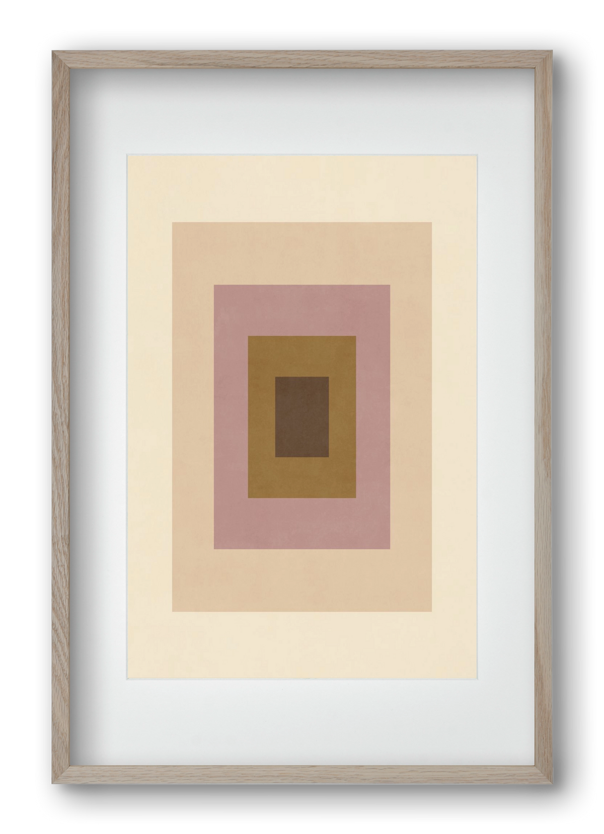 Rectangular Composition 06, 40x60 cm (30x45 cm), Tölgy keret, paszpartuval