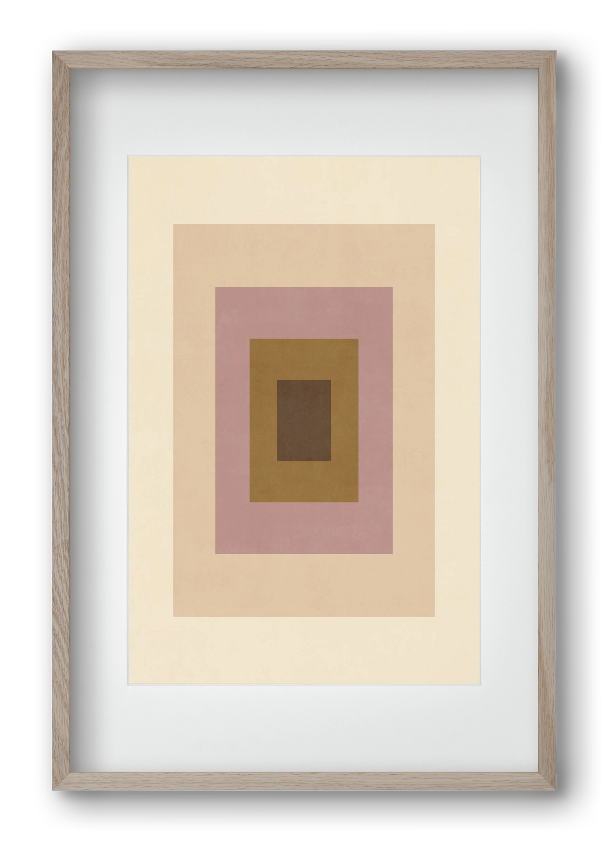 Rectangular Composition 06, 40x60 cm (30x45 cm), Tölgy keret, paszpartuval