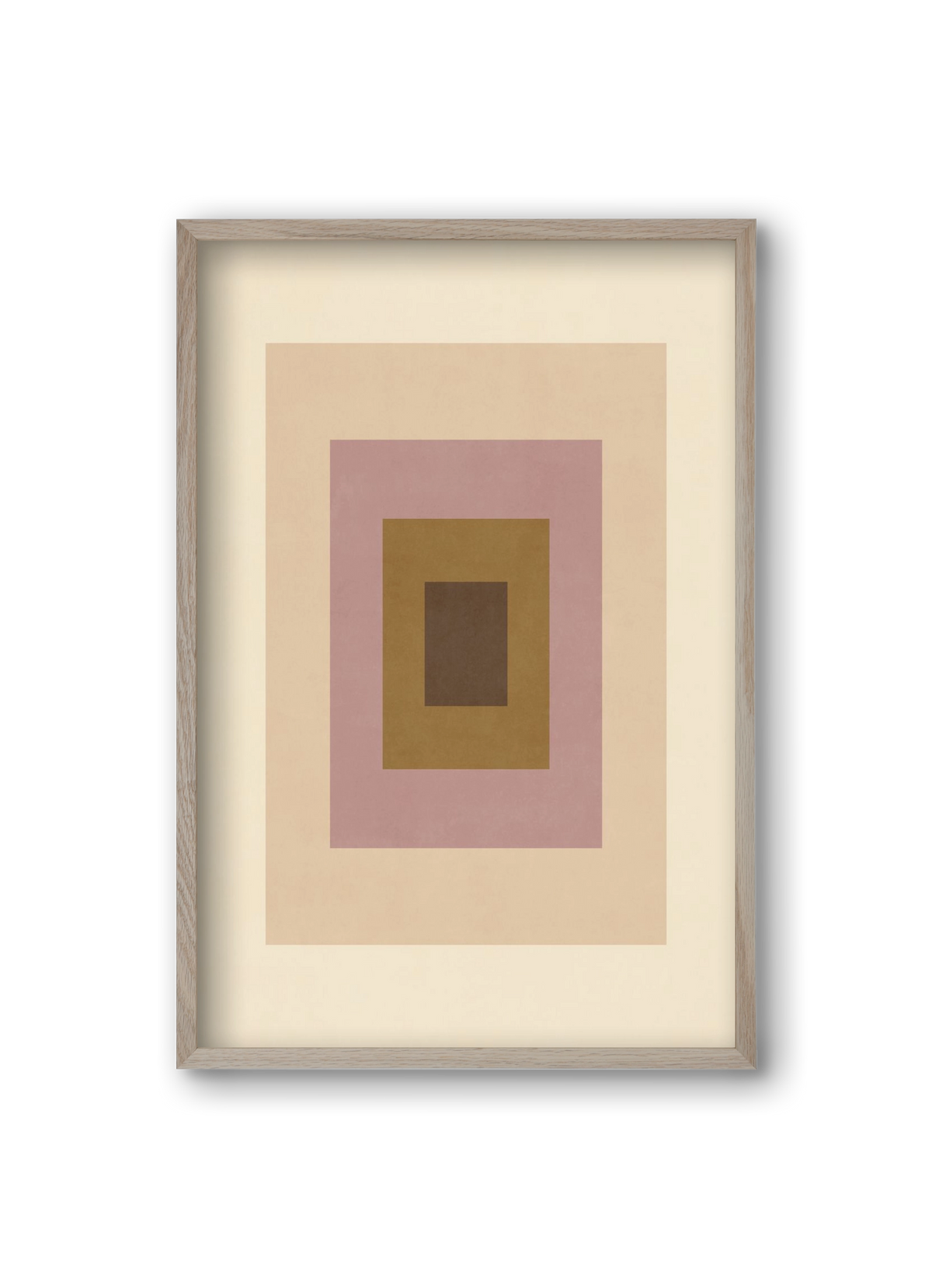 Rectangular Composition 06, 20x30 cm (20x30 cm), Tölgy keret