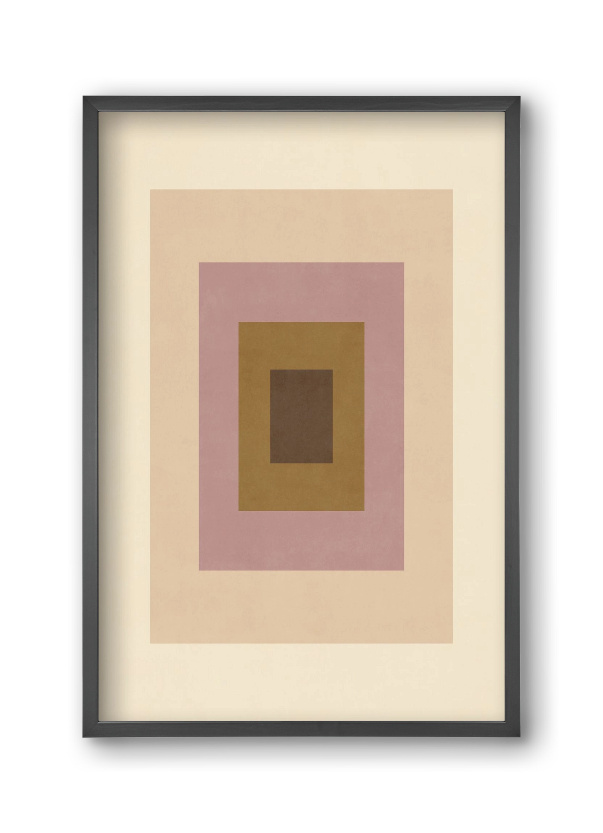Rectangular Composition 06, 30x45 cm (30x45 cm), Fekete keret