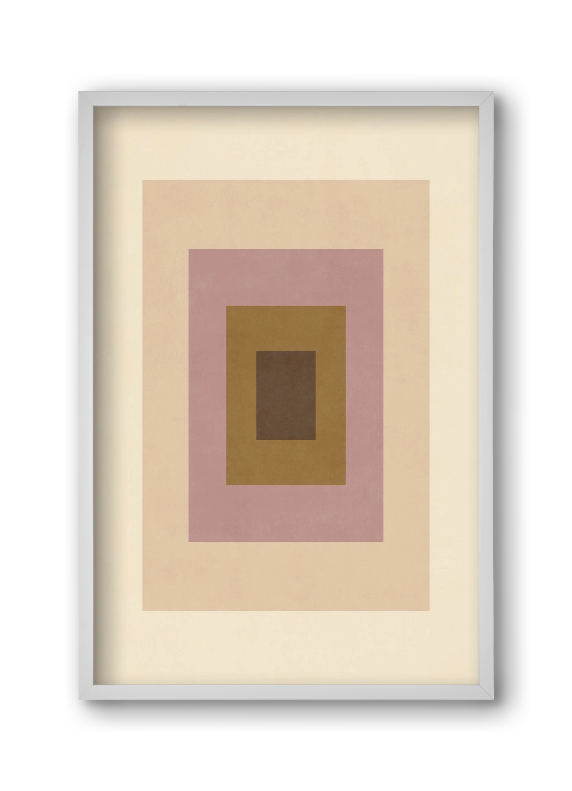 Rectangular Composition 06, 30x45 cm (30x45 cm), Fehér keret
