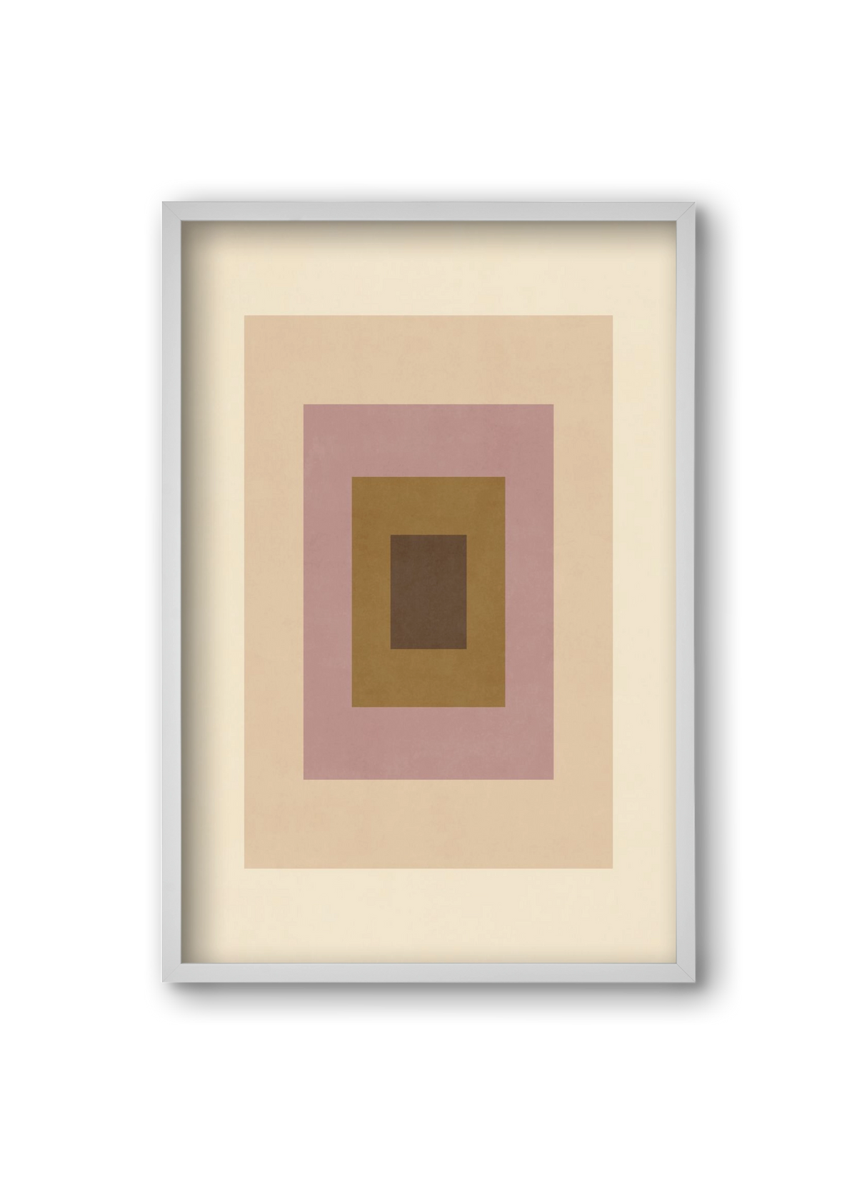 Rectangular Composition 06, 20x30 cm (20x30 cm), Fehér keret
