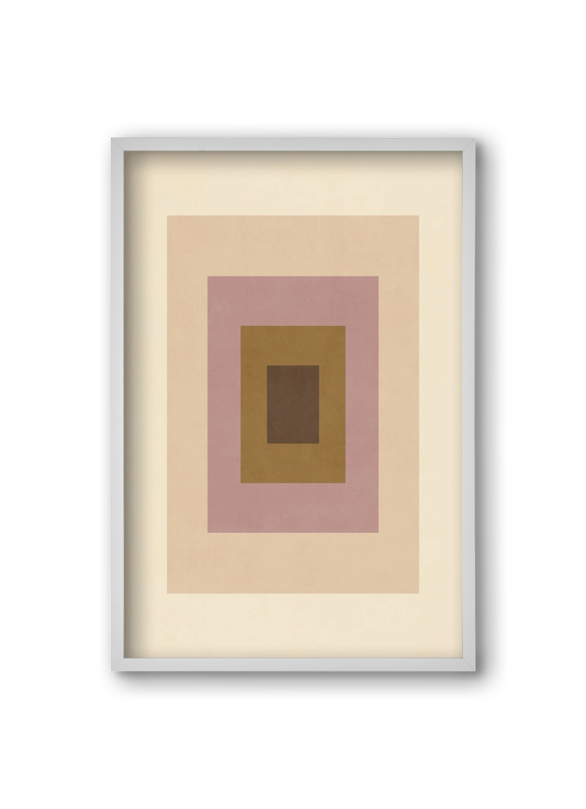 Rectangular Composition 06, 20x30 cm (20x30 cm), Fehér keret