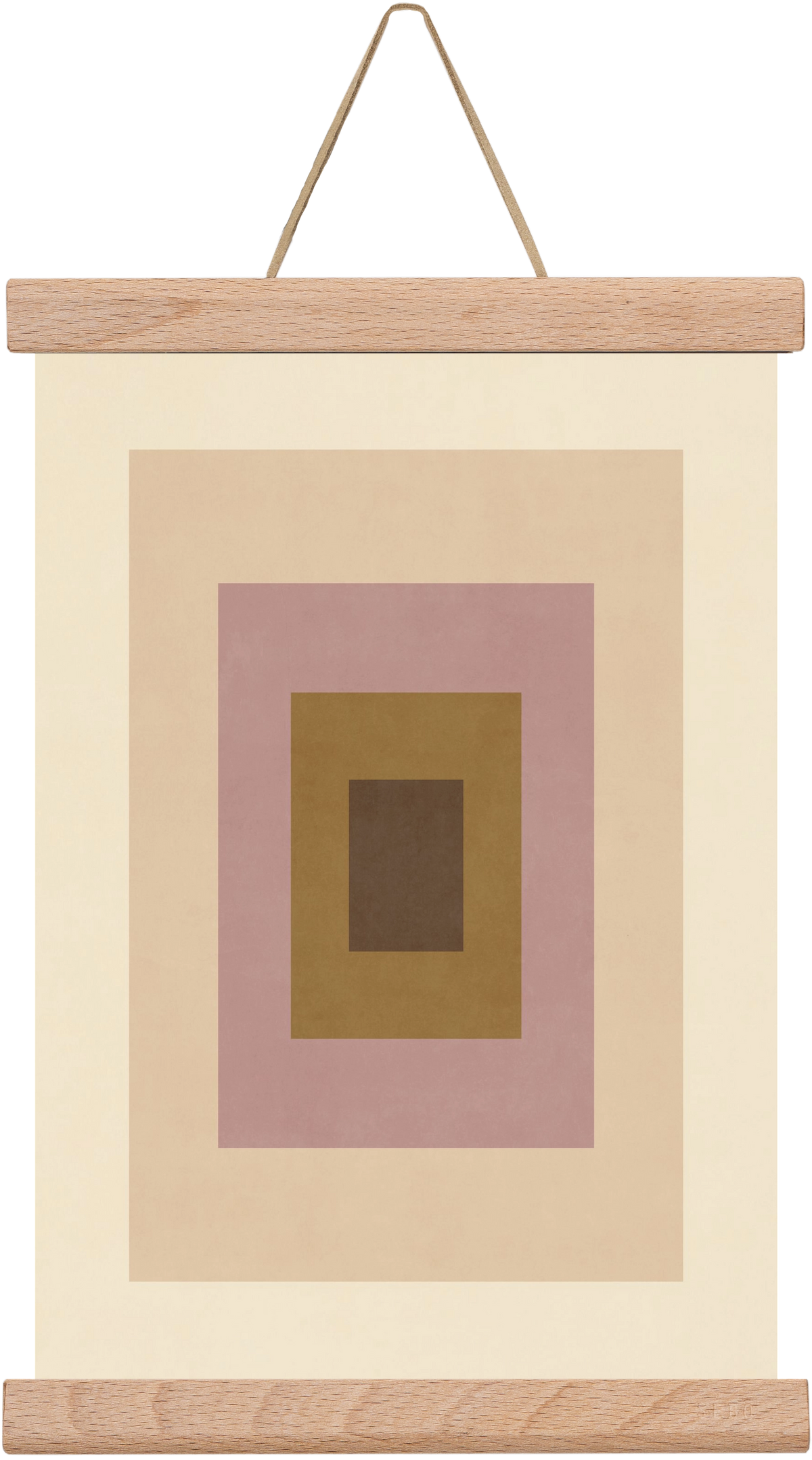 Rectangular Composition 06, 20x30 cm (20x30 cm), Tölgy akasztó