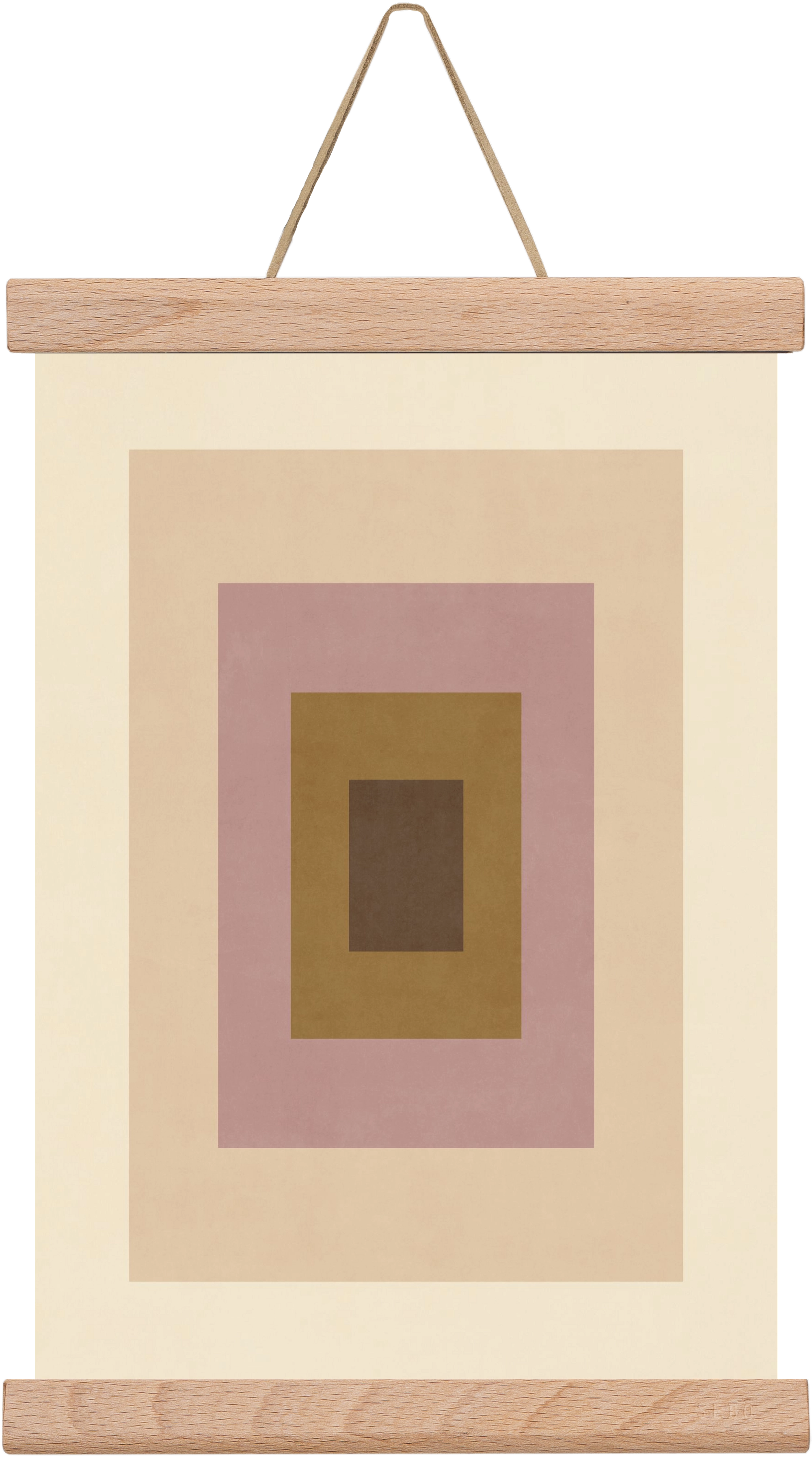 Rectangular Composition 06, 20x30 cm (20x30 cm), Tölgy akasztó