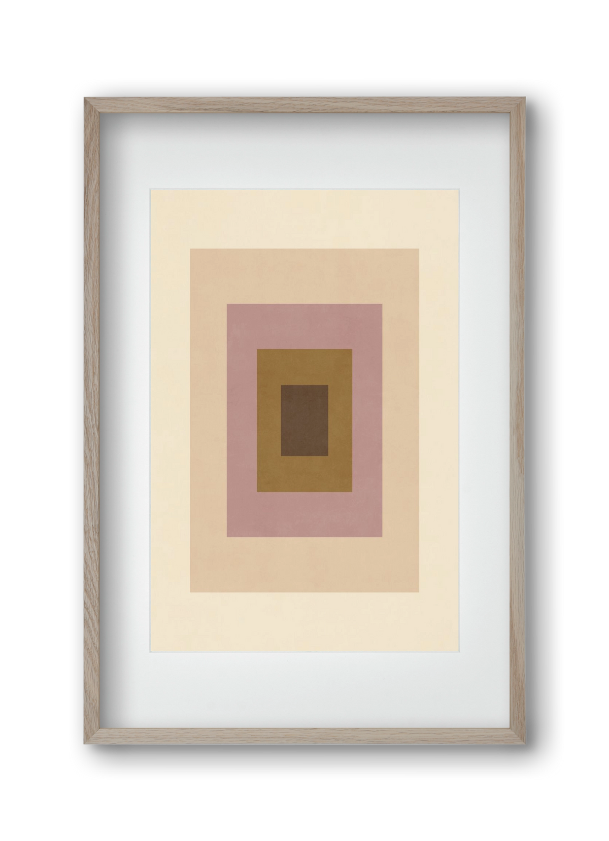 Rectangular Composition 06, 30x45 cm (20x30 cm), Tölgy keret, paszpartuval