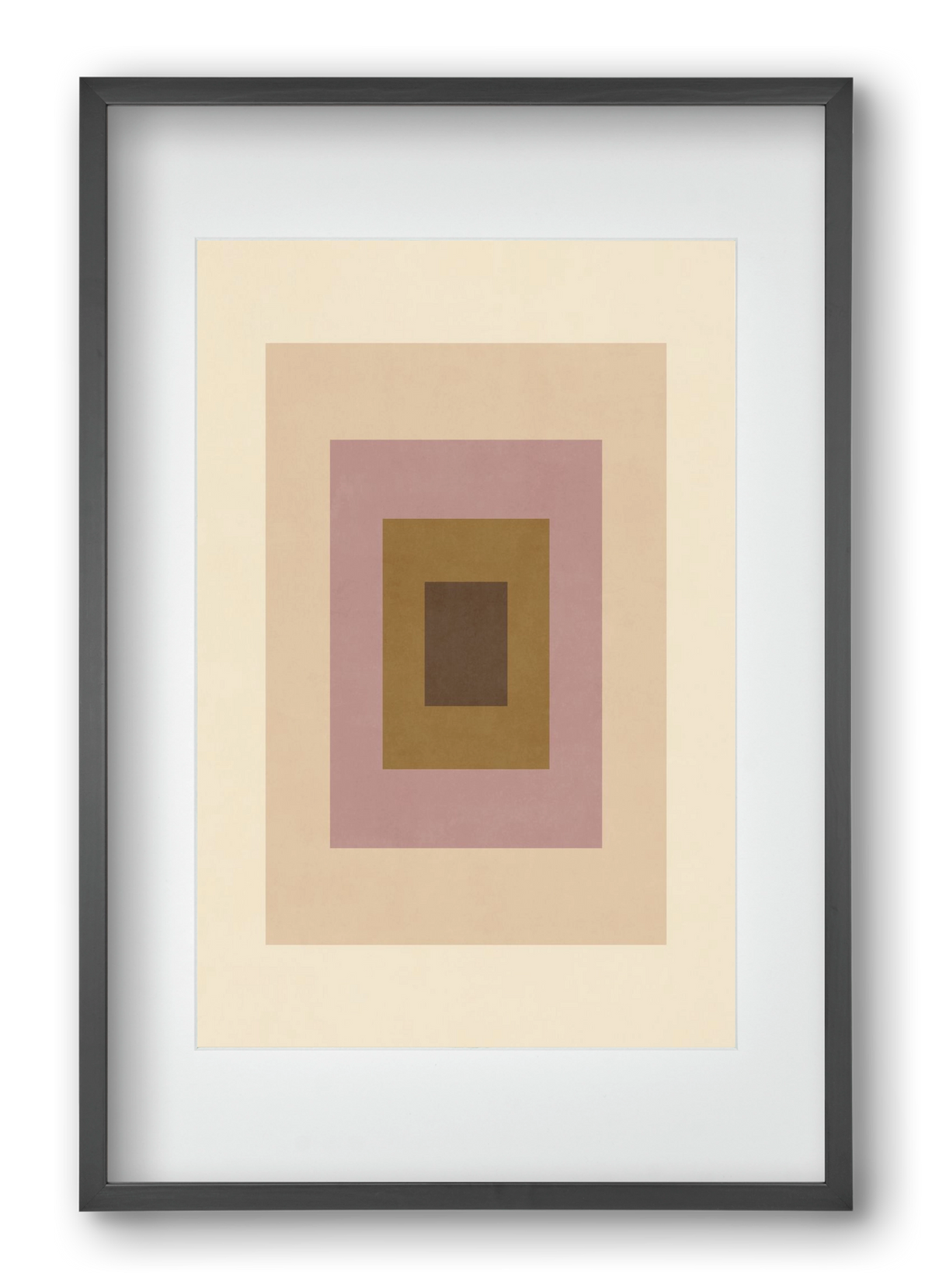Rectangular Composition 06, 40x60 cm (30x45 cm), Fekete keret, paszpartuval