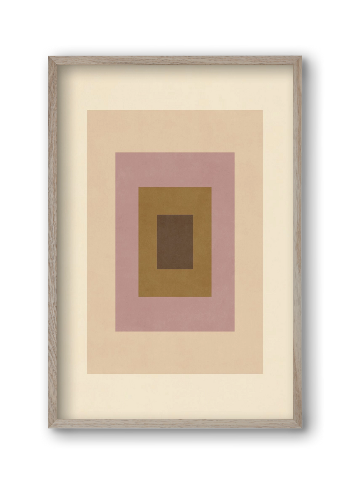 Rectangular Composition 06, 30x45 cm (30x45 cm), Tölgy keret