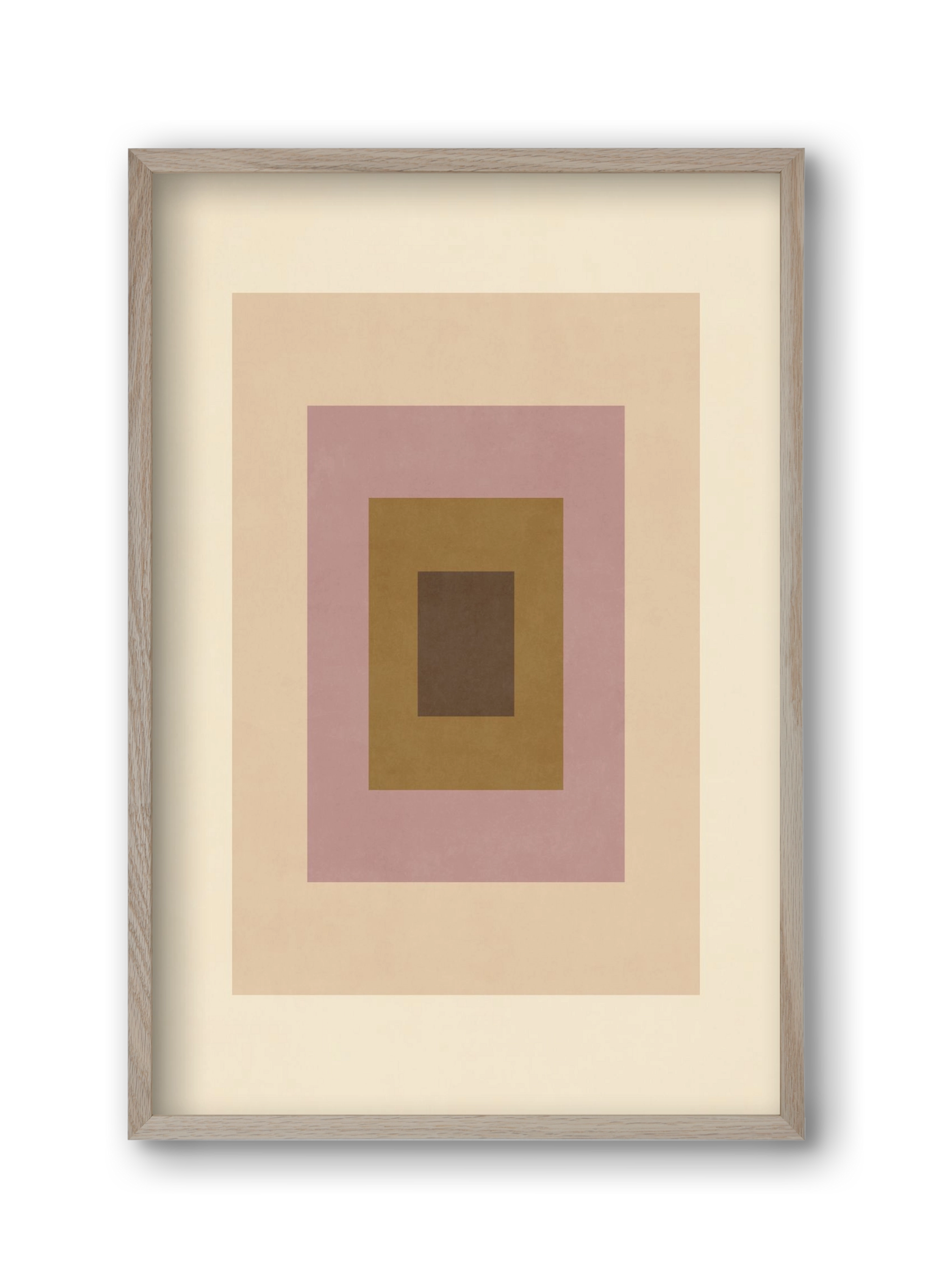 Rectangular Composition 06, 30x45 cm (30x45 cm), Tölgy keret