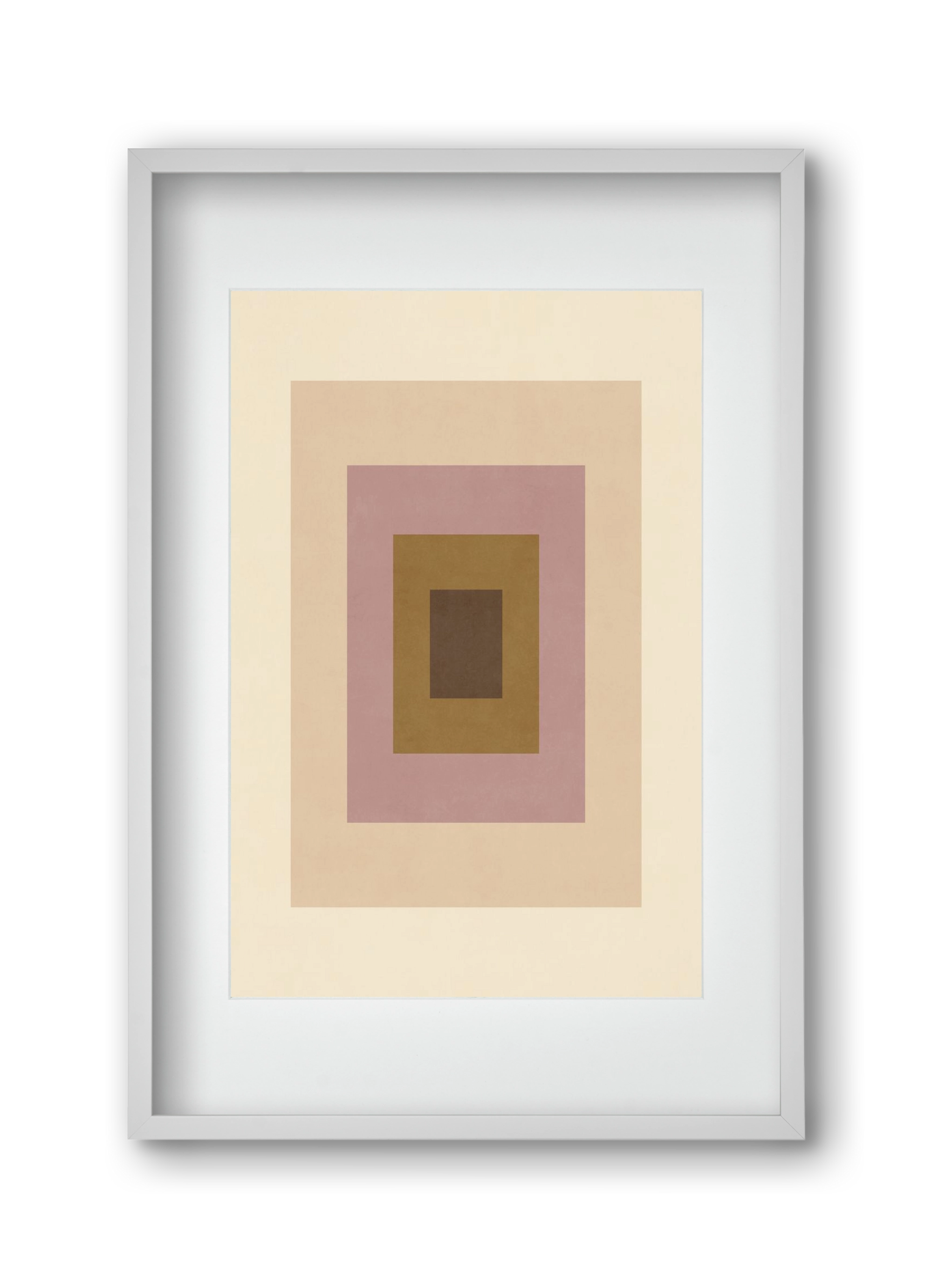 Rectangular Composition 06, 30x45 cm (20x30 cm), Fehér keret, paszpartuval