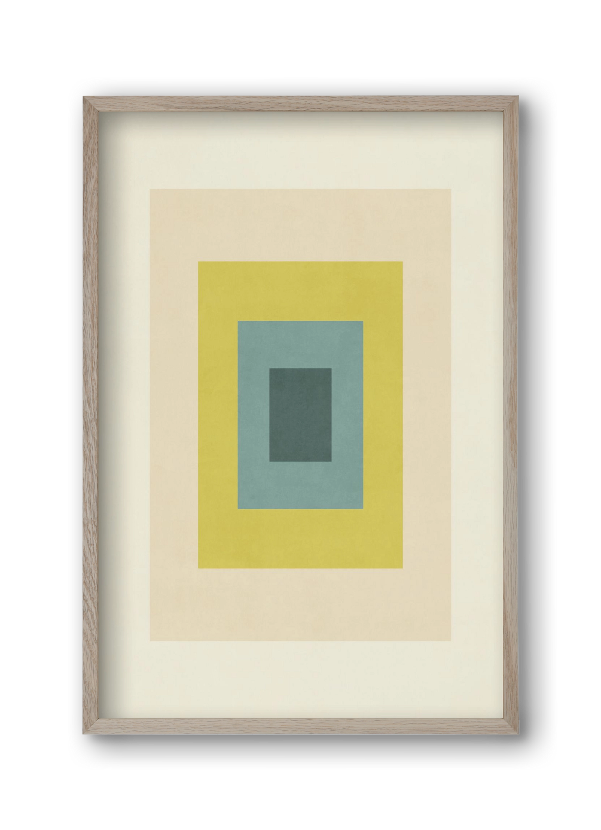Rectangular Composition 08, 30x45 cm (30x45 cm), Tölgy keret