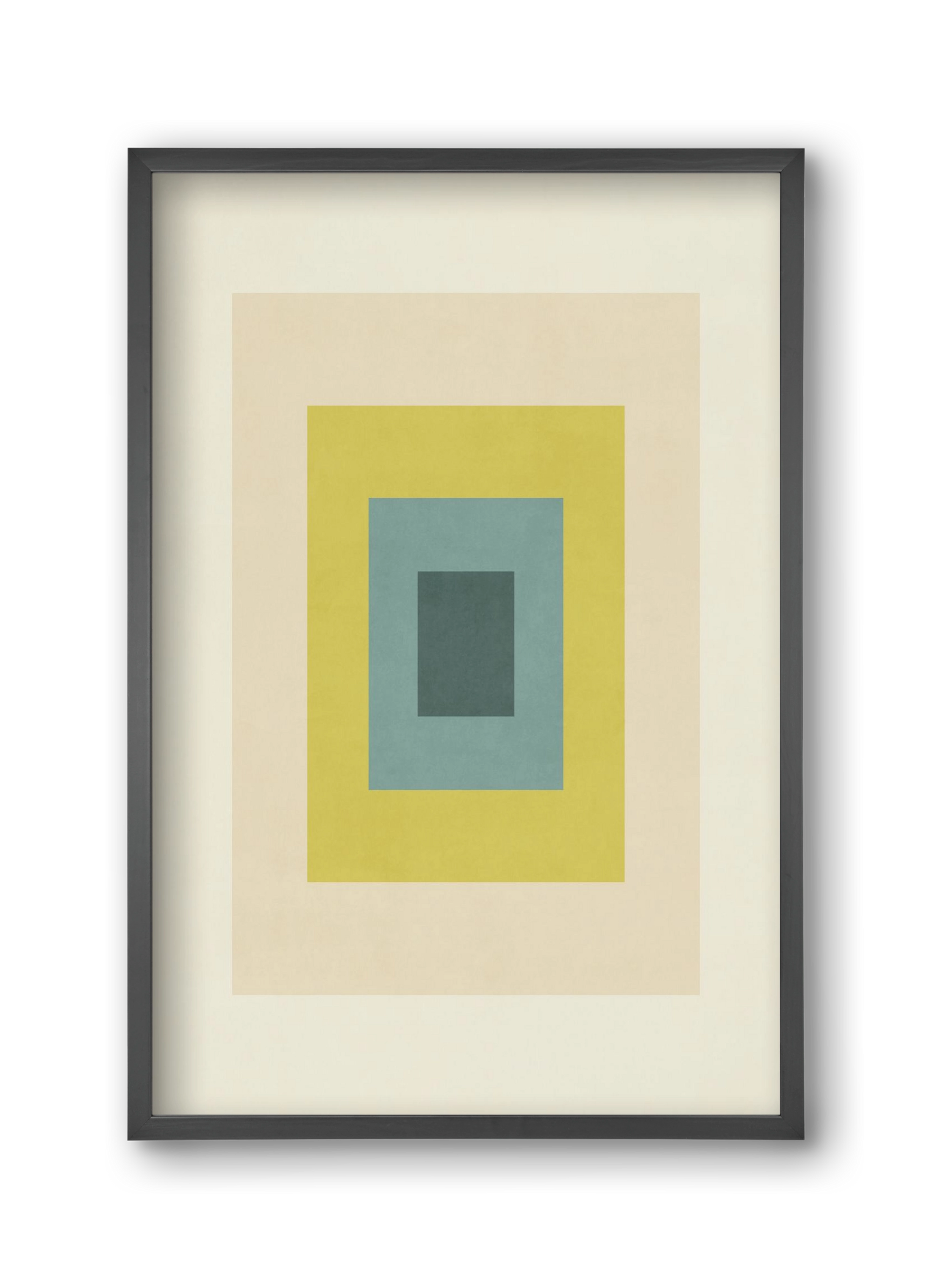 Rectangular Composition 08, 30x45 cm (30x45 cm), Fekete keret