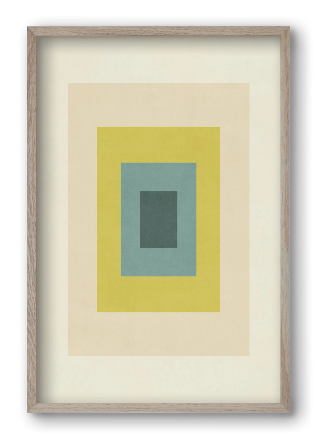 Rectangular Composition 08, 40x60 cm (40x60 cm), Tölgy keret