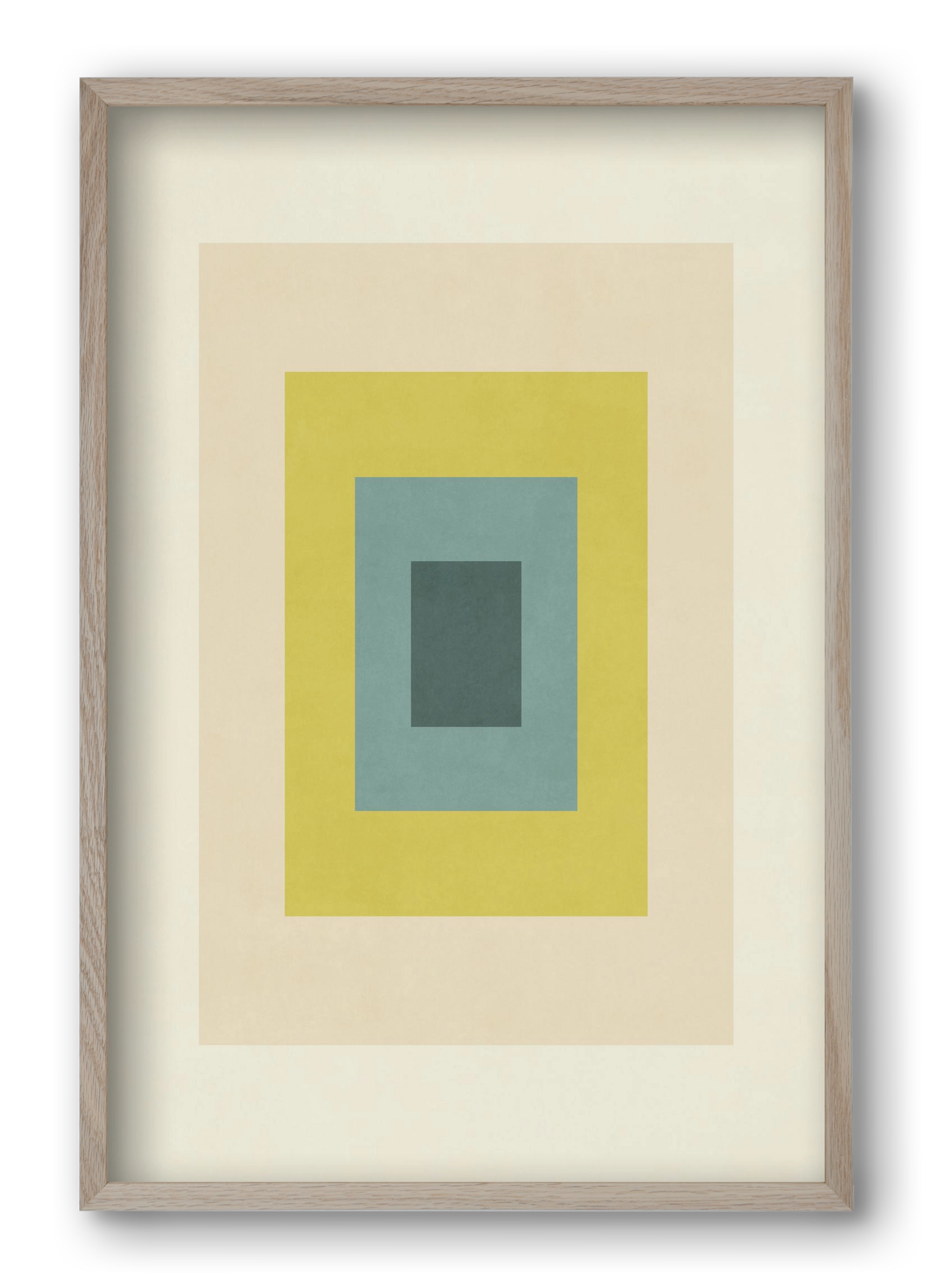 Rectangular Composition 08, 40x60 cm (40x60 cm), Tölgy keret